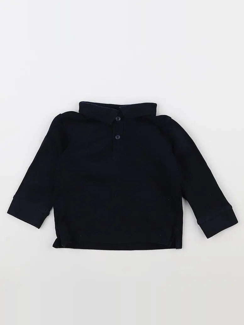 Zara - polo bleu - 9/12 mois
