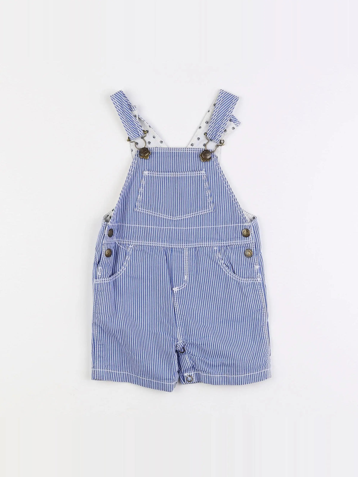 Petit Bateau - salopette bleu - 6 mois