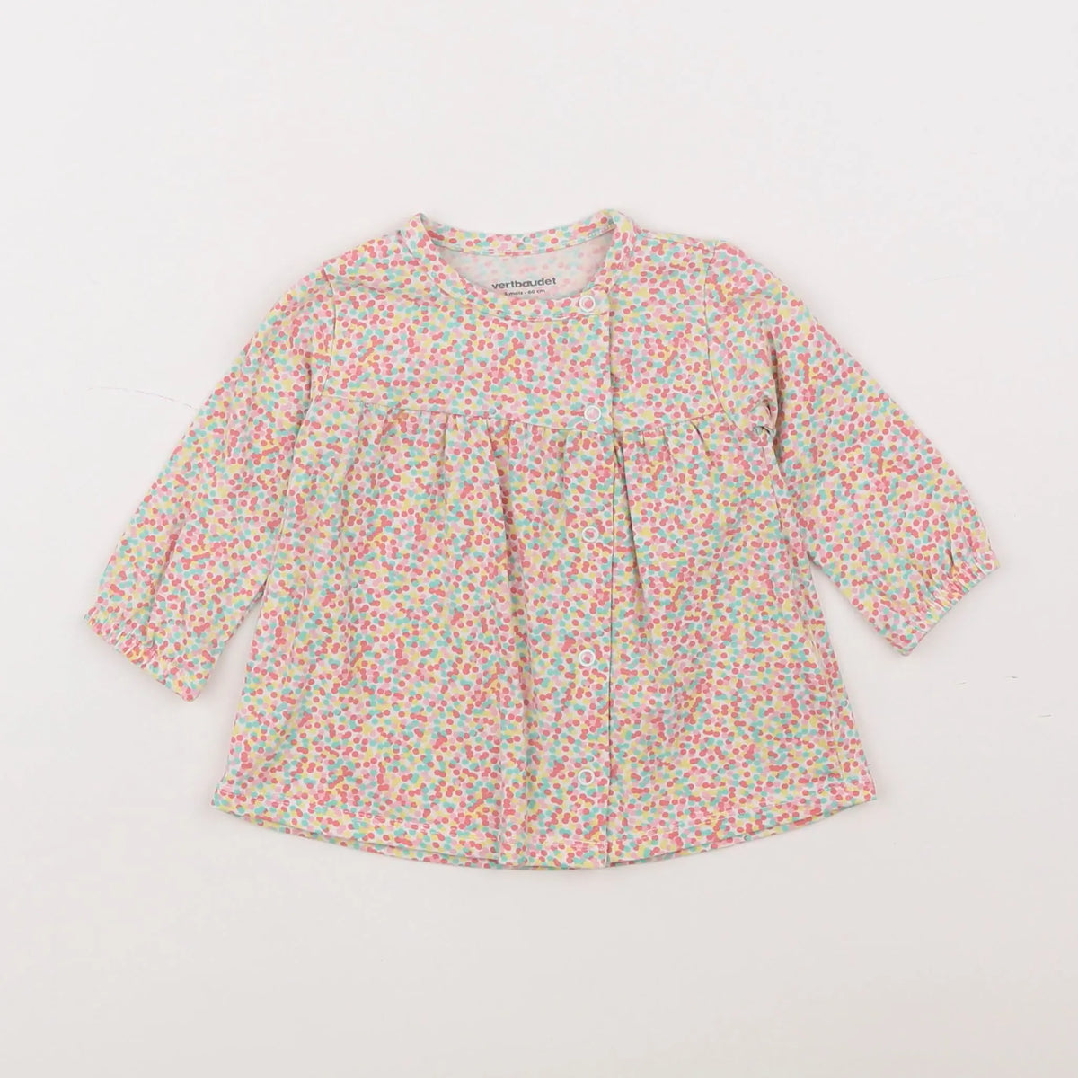 Vertbaudet - tee-shirt multicolore - 3 mois