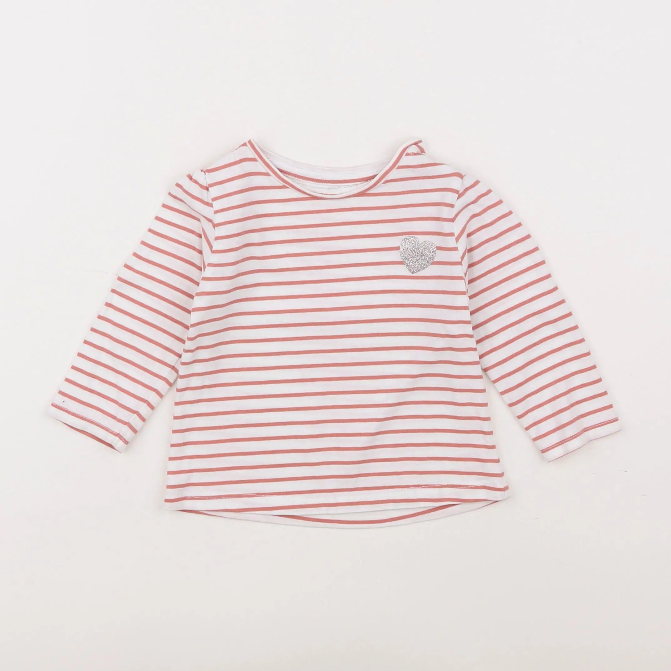 Vertbaudet - tee-shirt rose - 9 mois