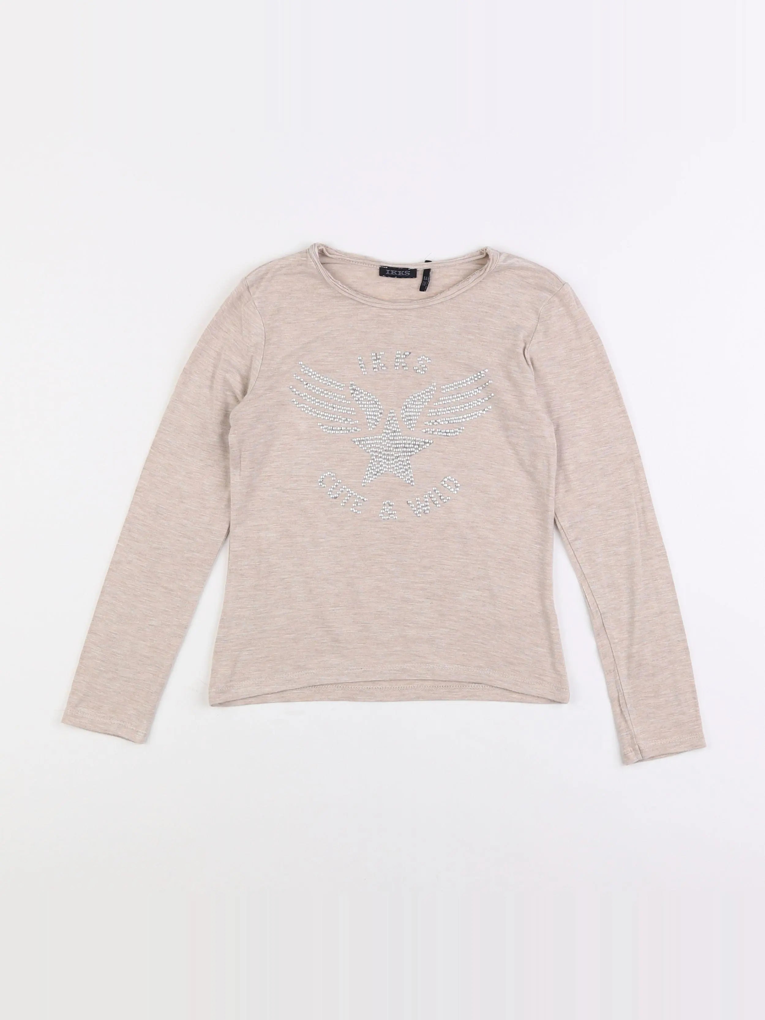 IKKS - tee-shirt beige - 6 ans