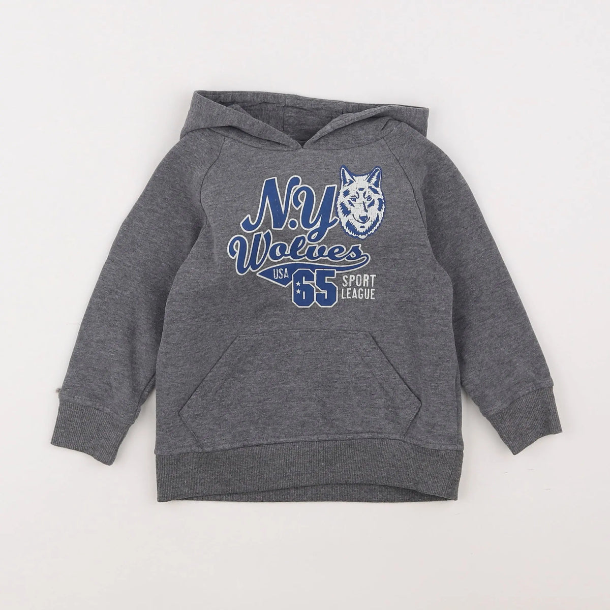 Vertbaudet - sweat gris, bleu - 3 ans