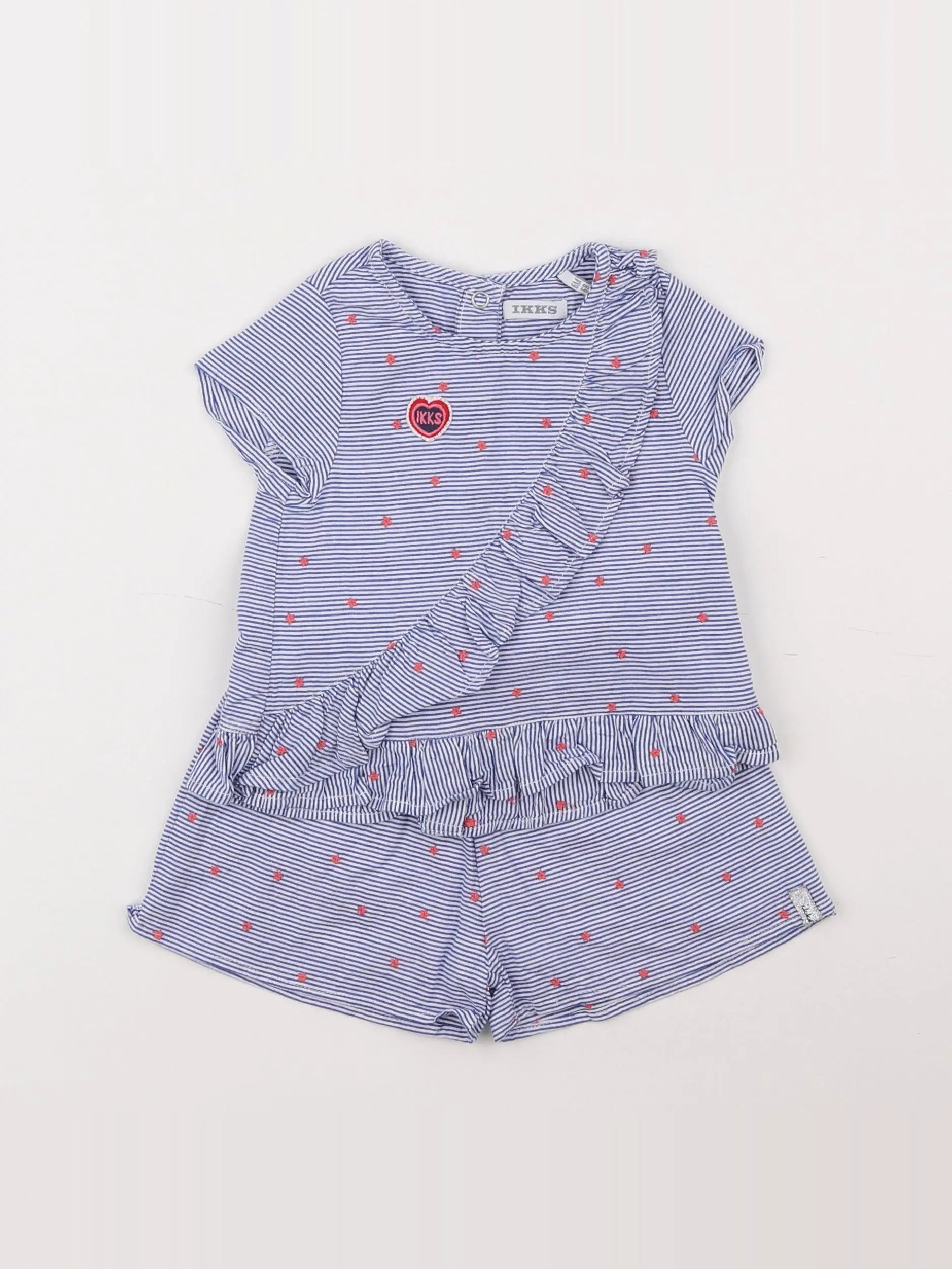 IKKS - ensemble bleu - 6 mois