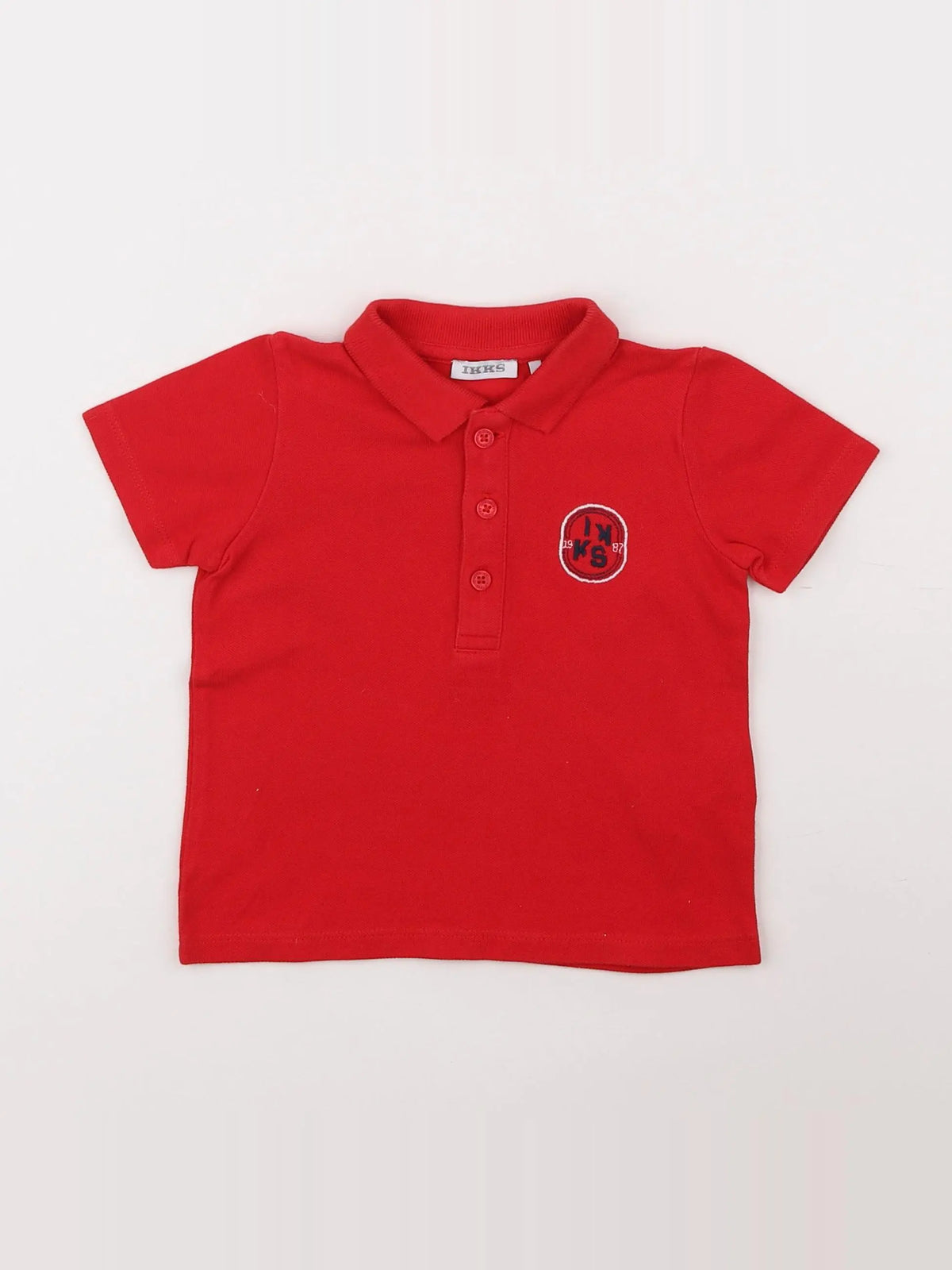 IKKS - polo rouge - 12 mois