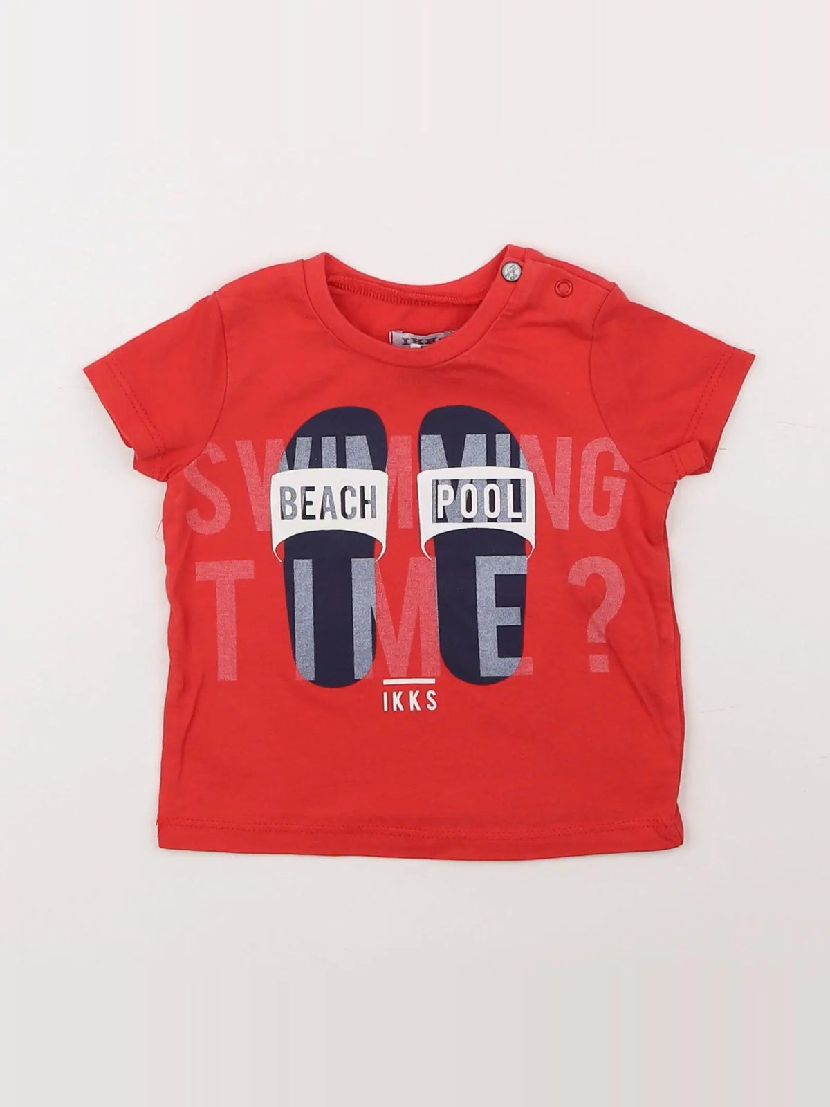 IKKS - tee-shirt rouge - 6 mois