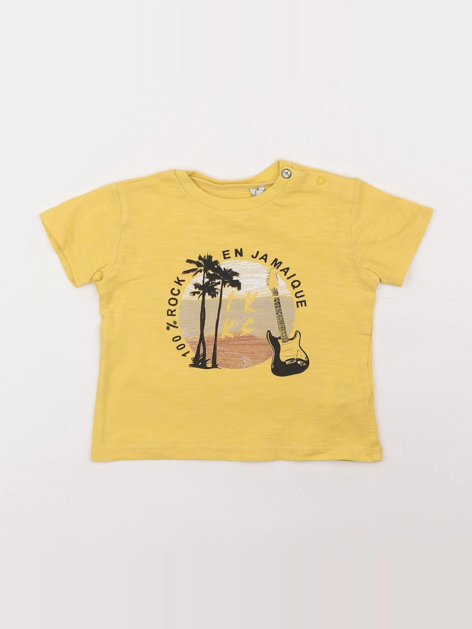 IKKS - tee-shirt jaune - 12 mois