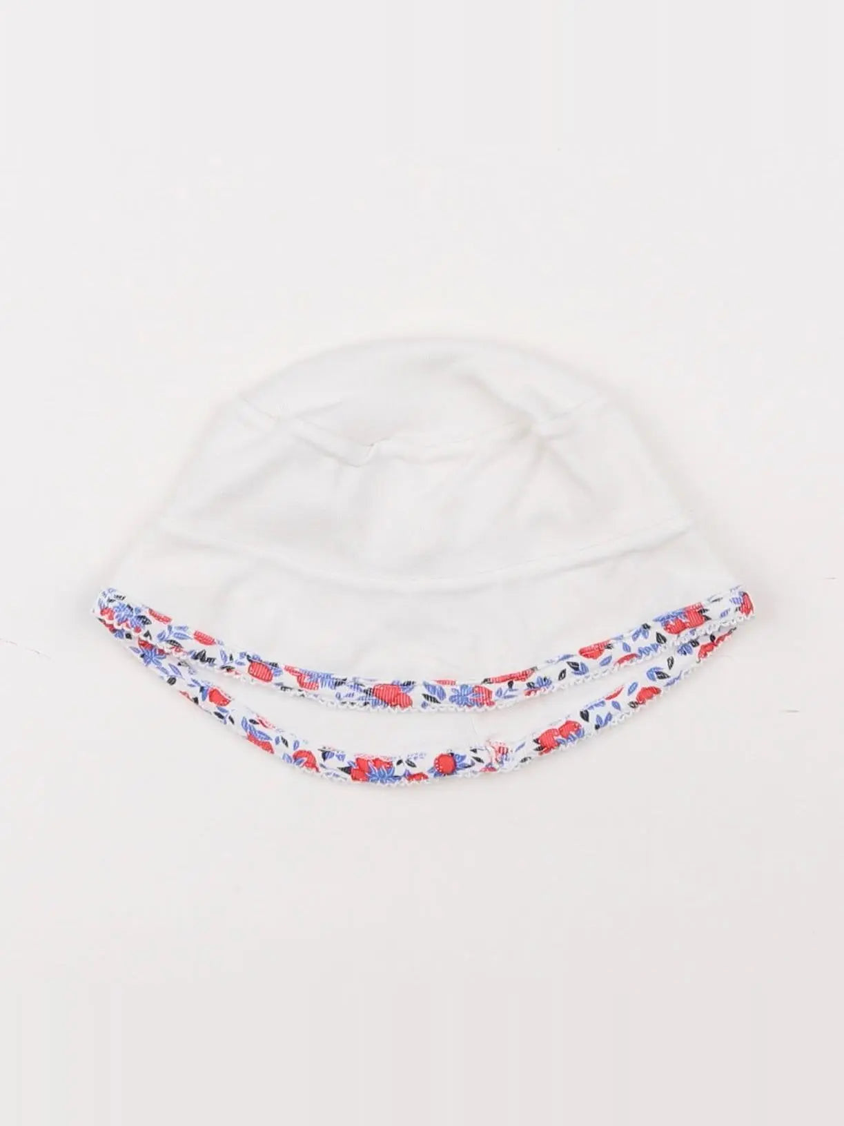 Petit Bateau - chapeau blanc - 3/6 mois