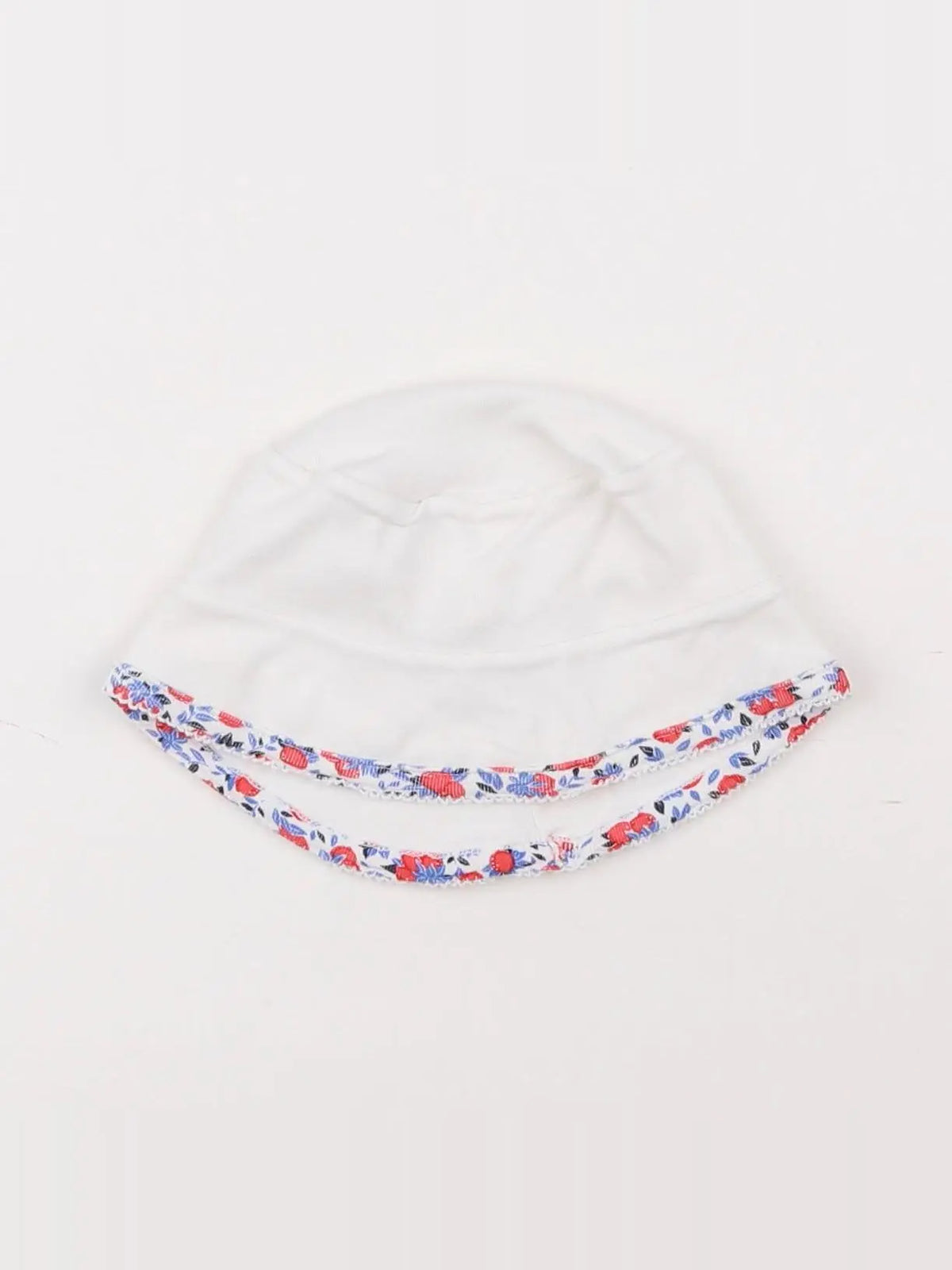 Petit Bateau - chapeau blanc - 3/6 mois