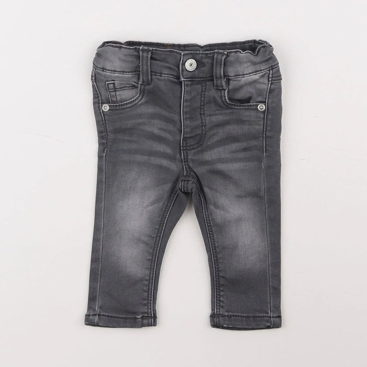 Vertbaudet - jean gris - 3 mois
