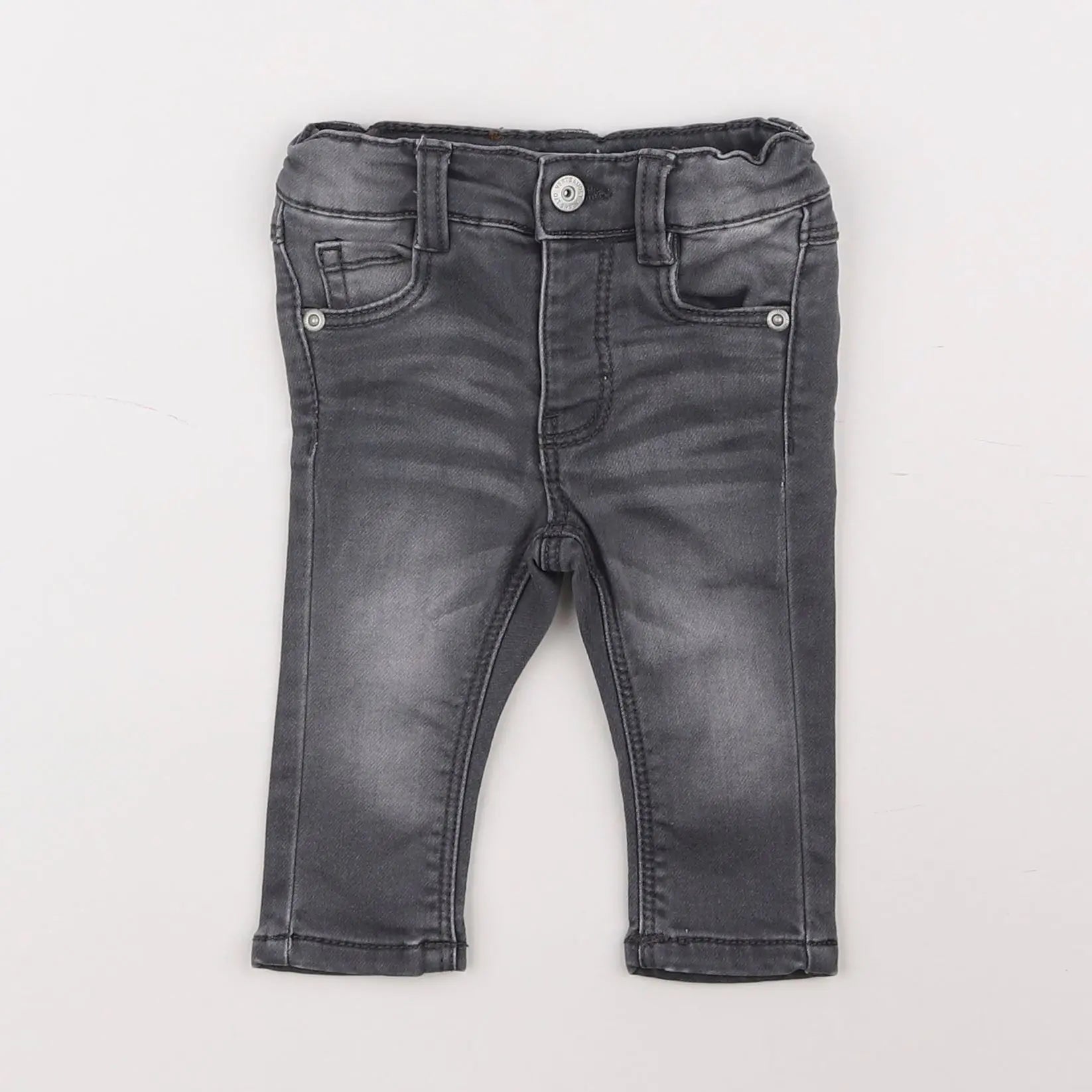 Vertbaudet - jean gris - 3 mois