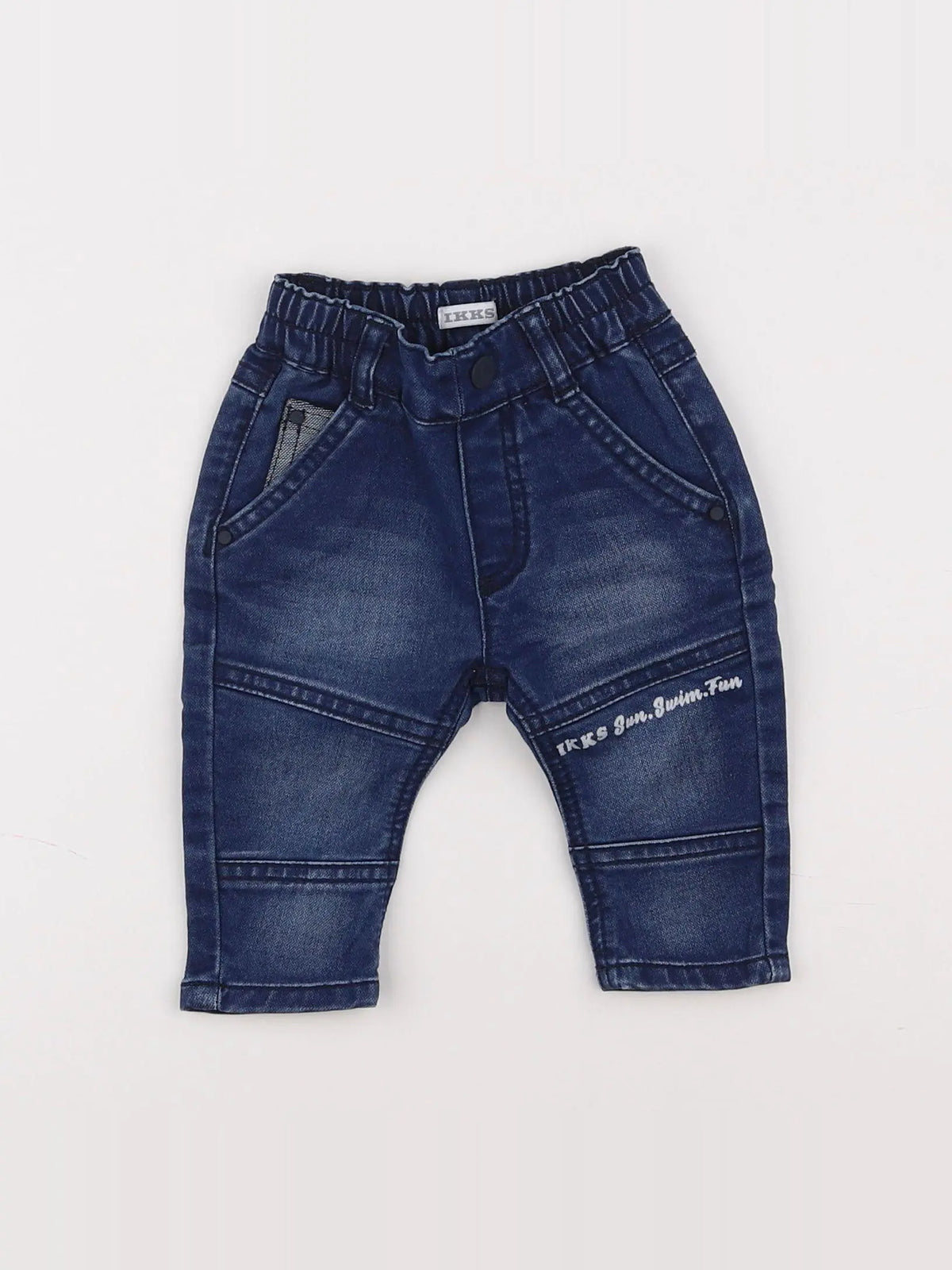 IKKS - pantalon bleu - 3 mois