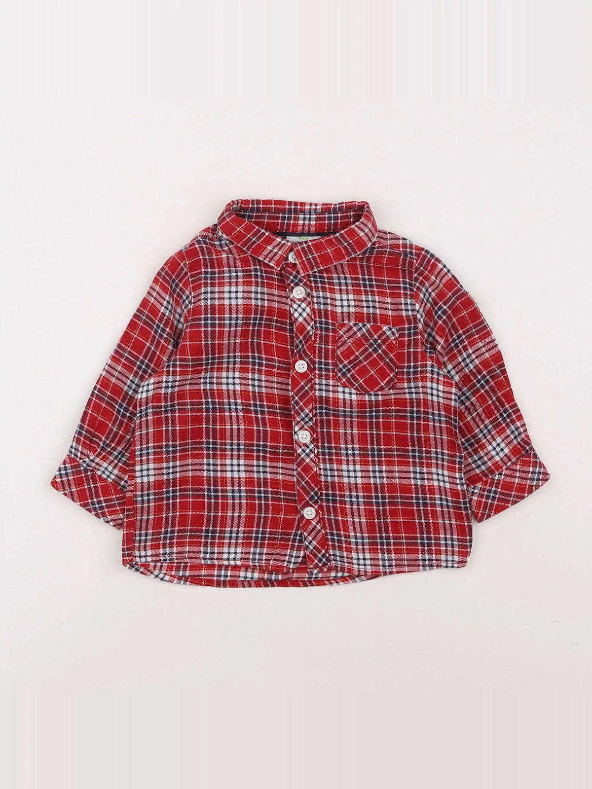 Tape à l'oeil - chemise rouge - 6 mois