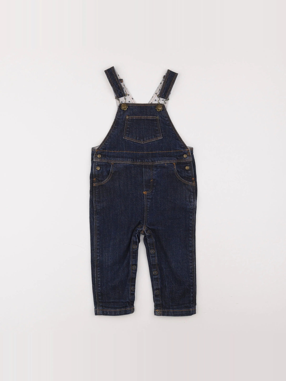 Petit Bateau - salopette bleu - 12 mois