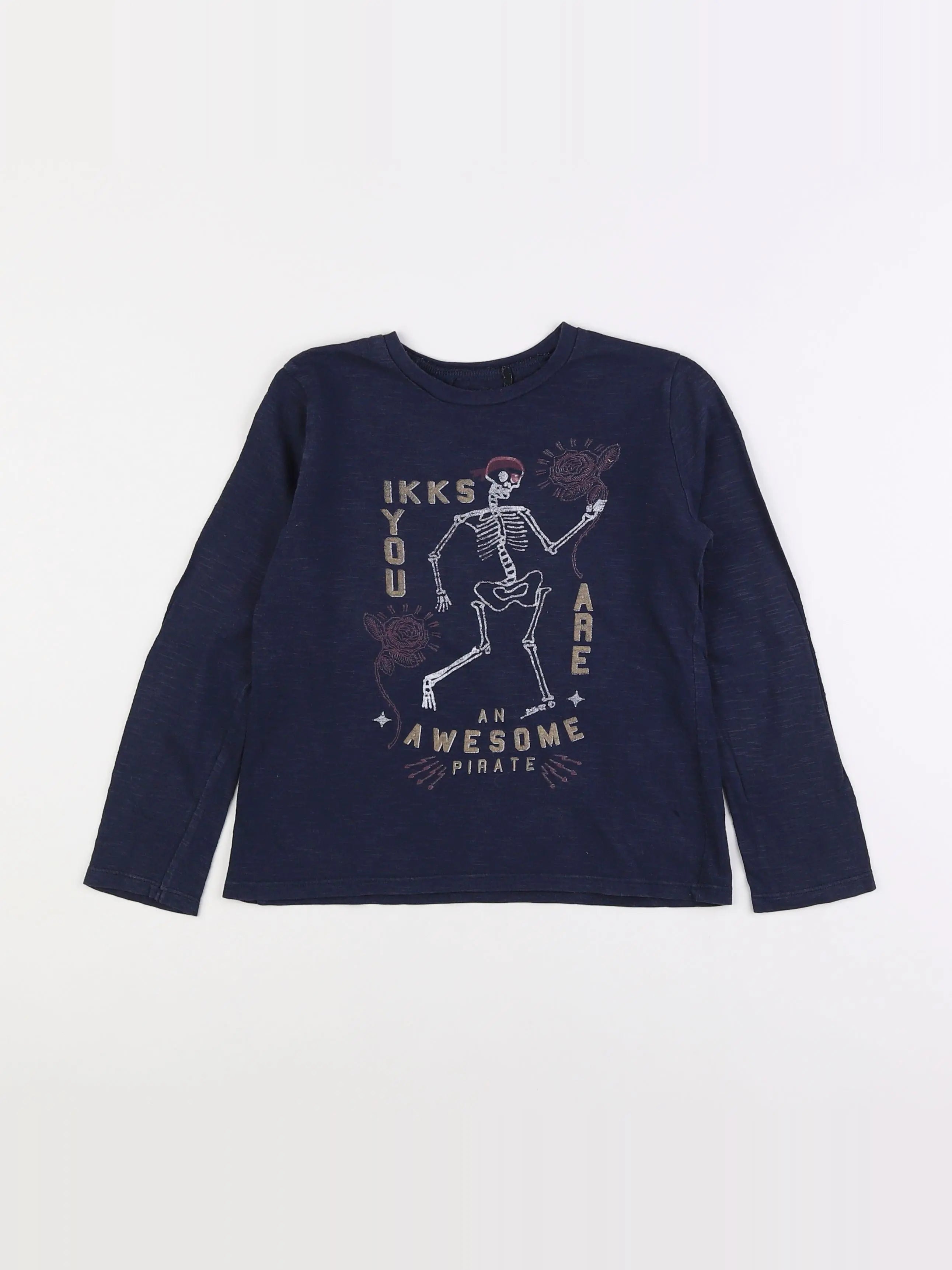 IKKS - tee-shirt bleu - 6 ans