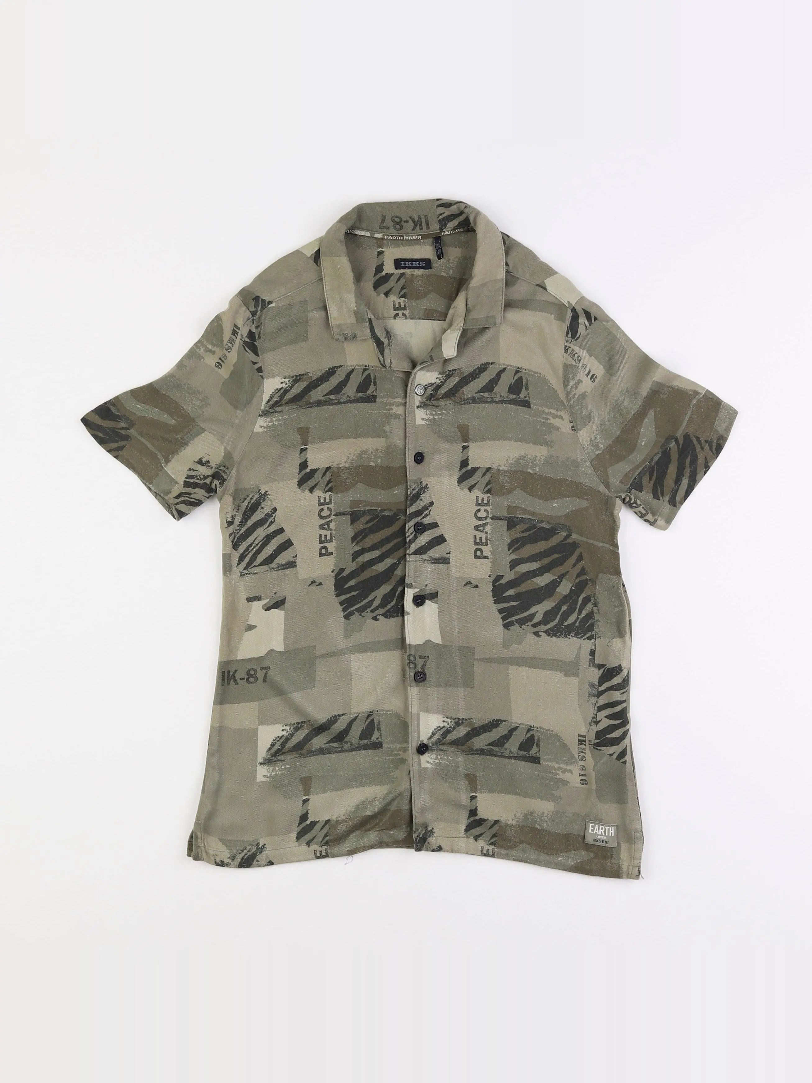 IKKS - chemise vert - 10 ans