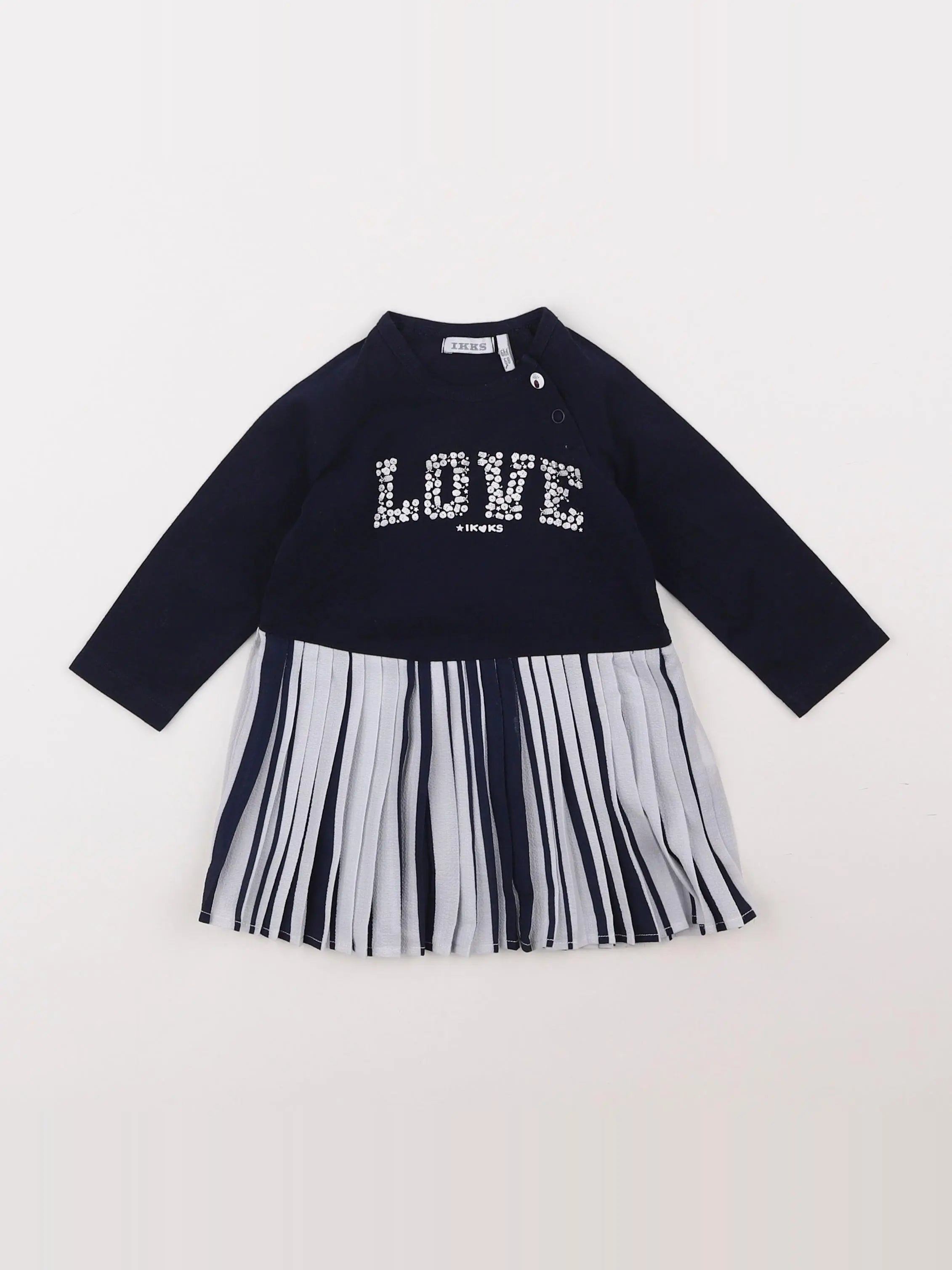 IKKS - robe bleu - 6 mois