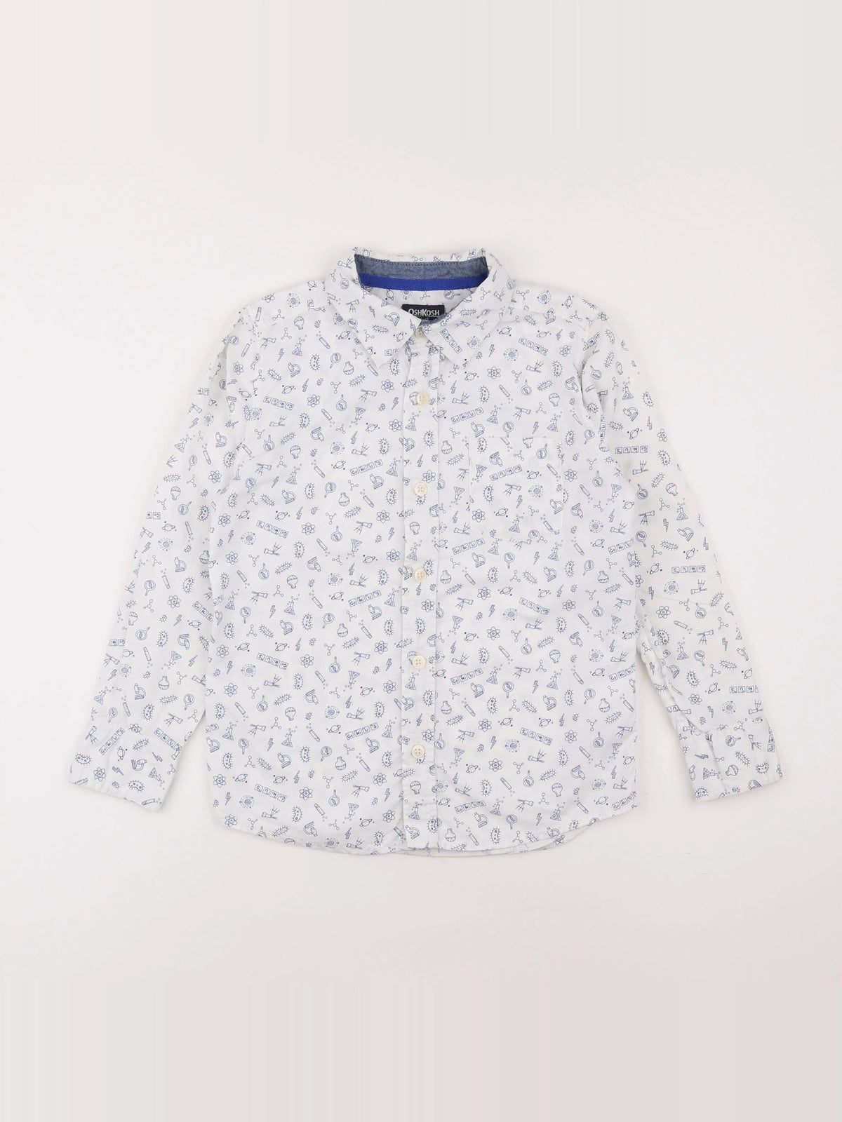 Oshkosh - chemise bleu - 8 ans