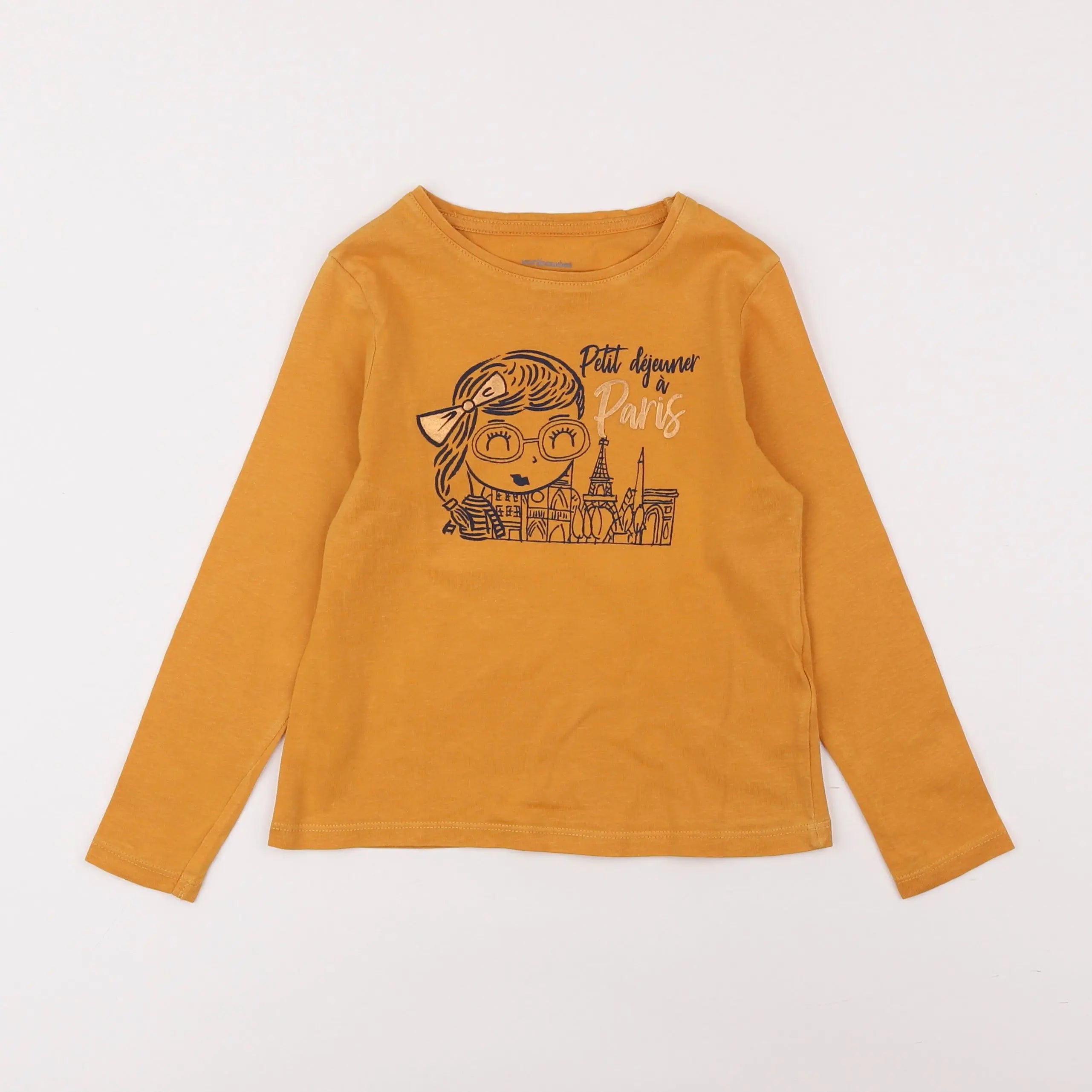 Vertbaudet - tee-shirt orange - 5 ans