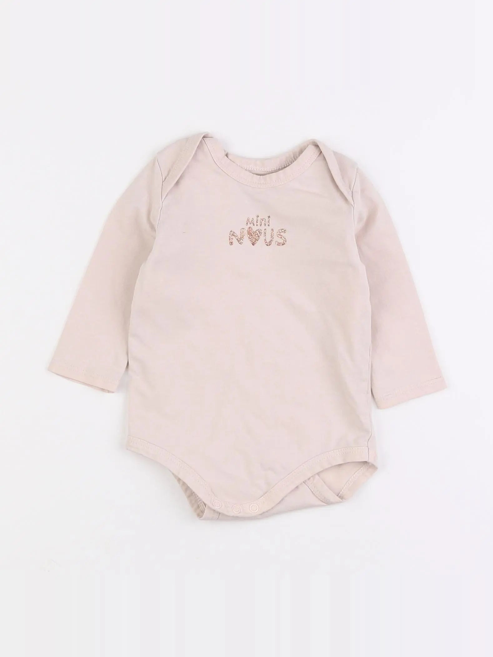 Tape à l'oeil - body rose, or - 6 mois