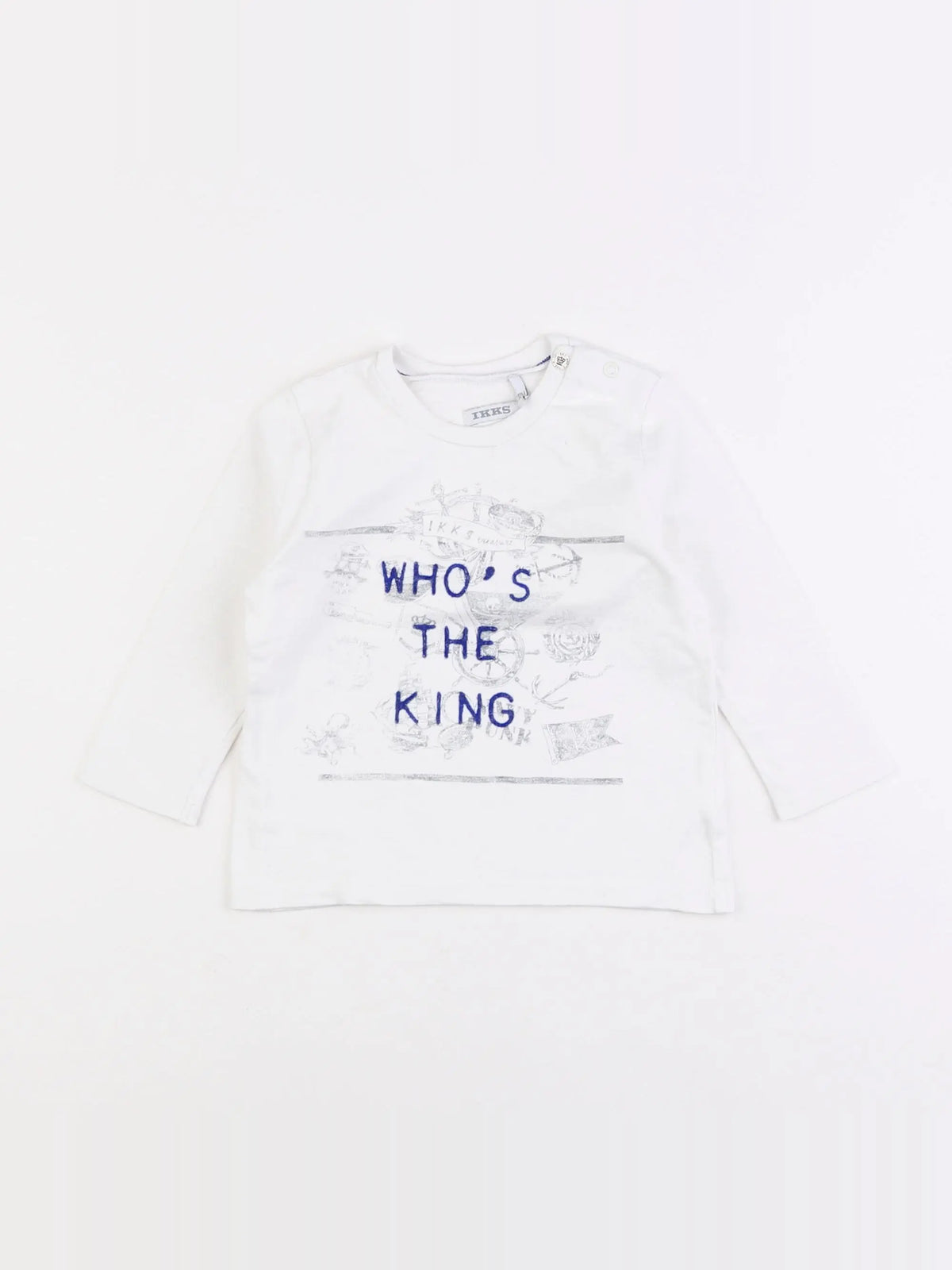 IKKS - tee-shirt blanc - 12 mois