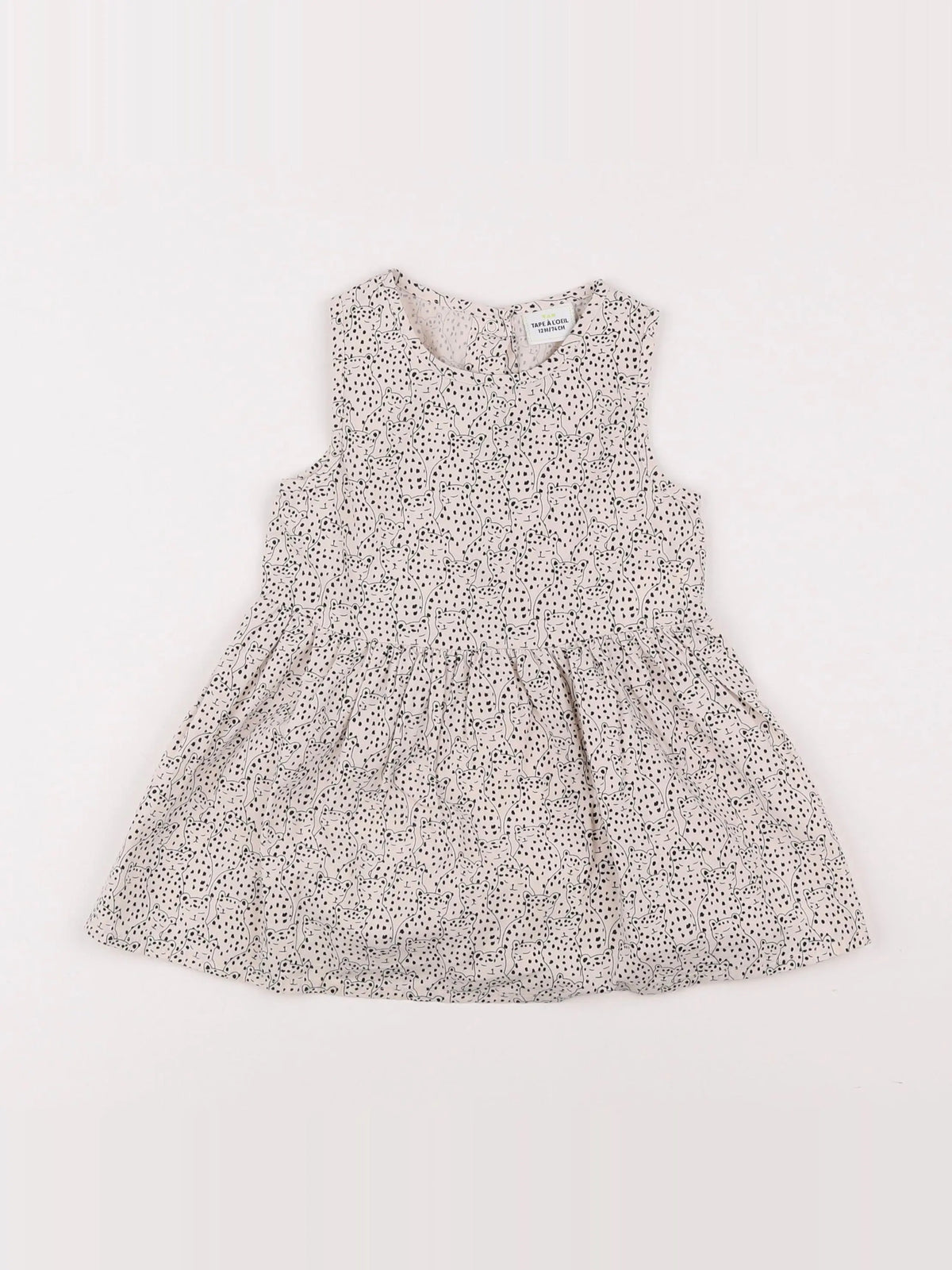 Tape à l'oeil - robe noir, blanc - 12 mois
