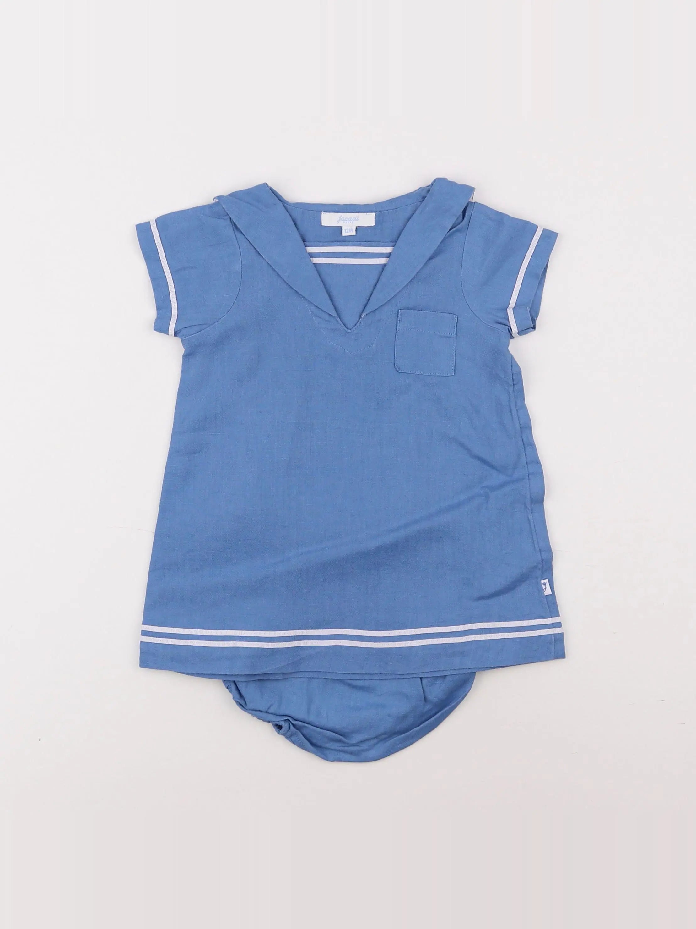 Jacadi - robe bleu - 12 mois