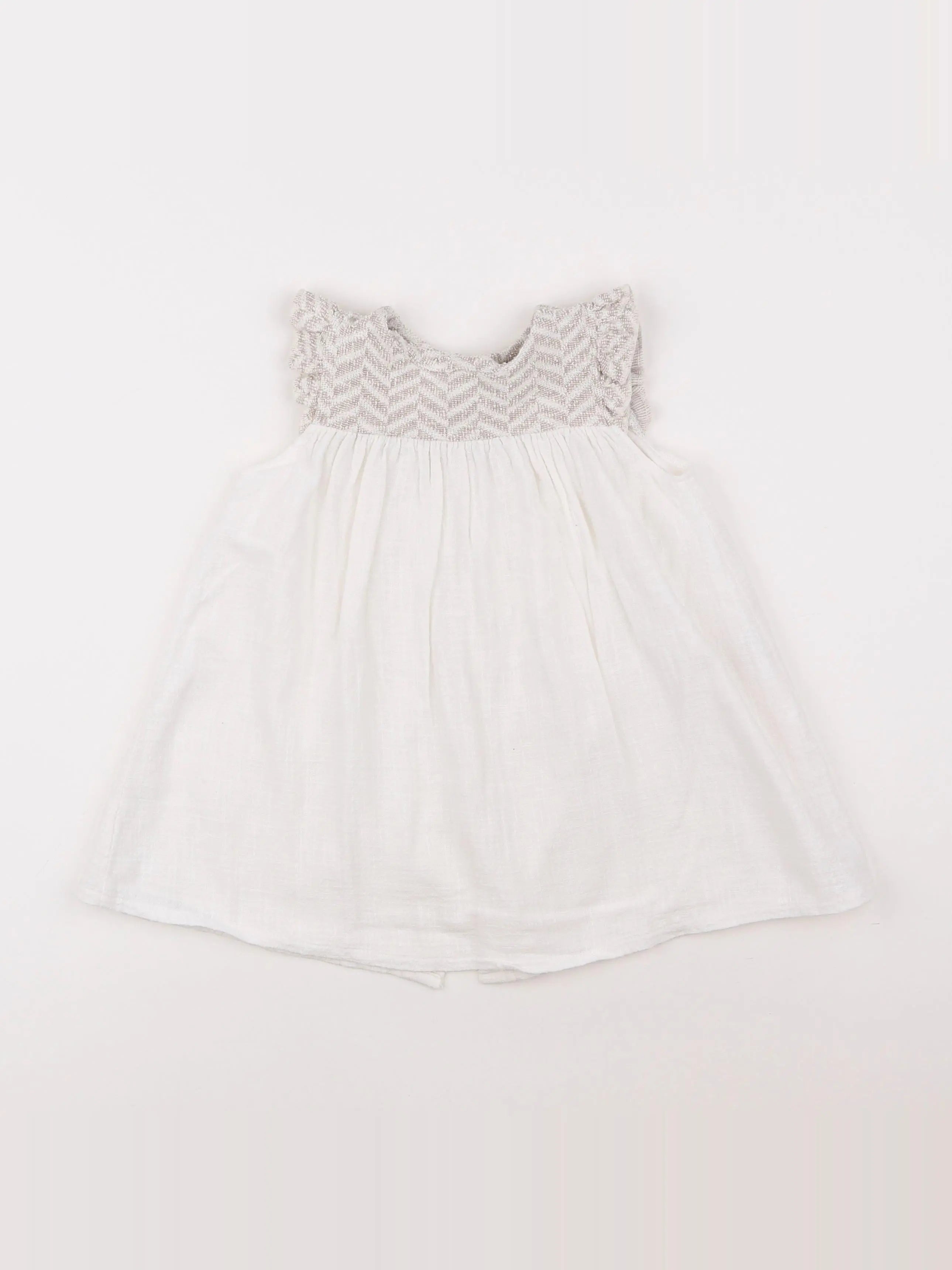 1+ In the family - robe blanc - 18 mois