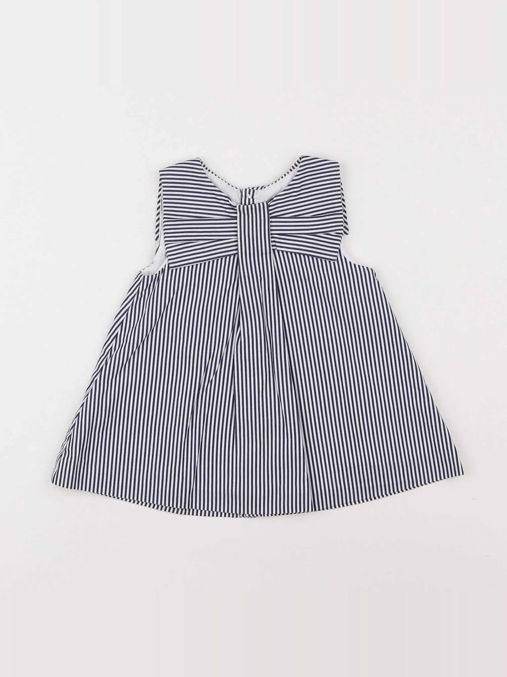 Jacadi - robe bleu, blanc - 6 mois