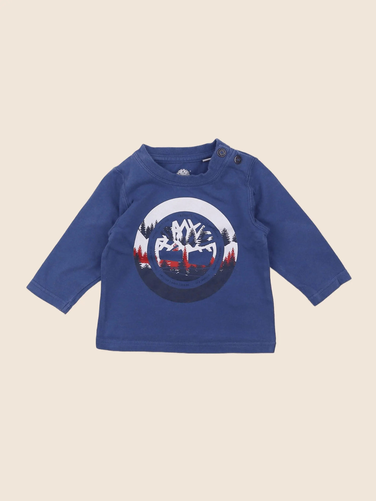 Timberland - tee-shirt bleu - 6 mois