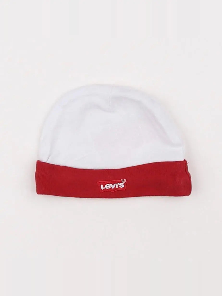 Levi's - bonnet de naissance blanc - 1/3 mois