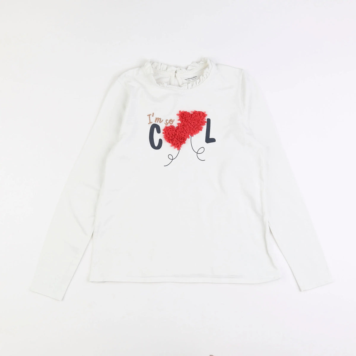 Vertbaudet - tee-shirt blanc - 12 ans