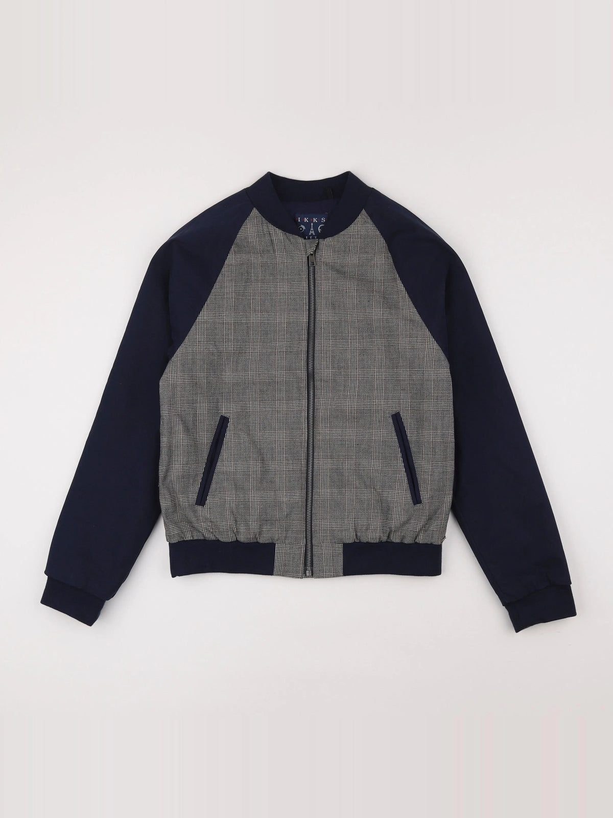 IKKS - veste doublé, imprimé au dos bleu - 12 ans