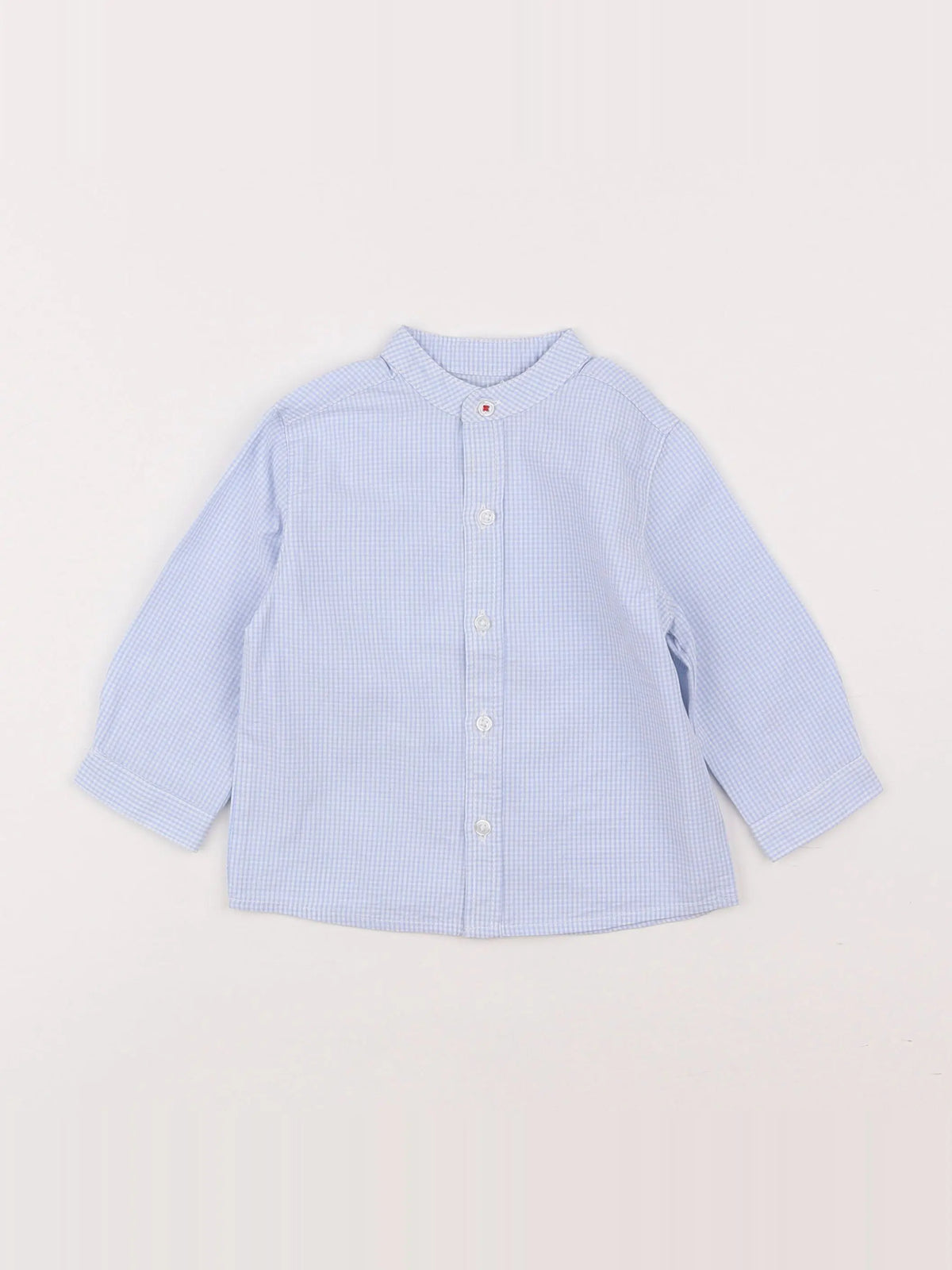 Boutchou - chemise bleu - 9 mois