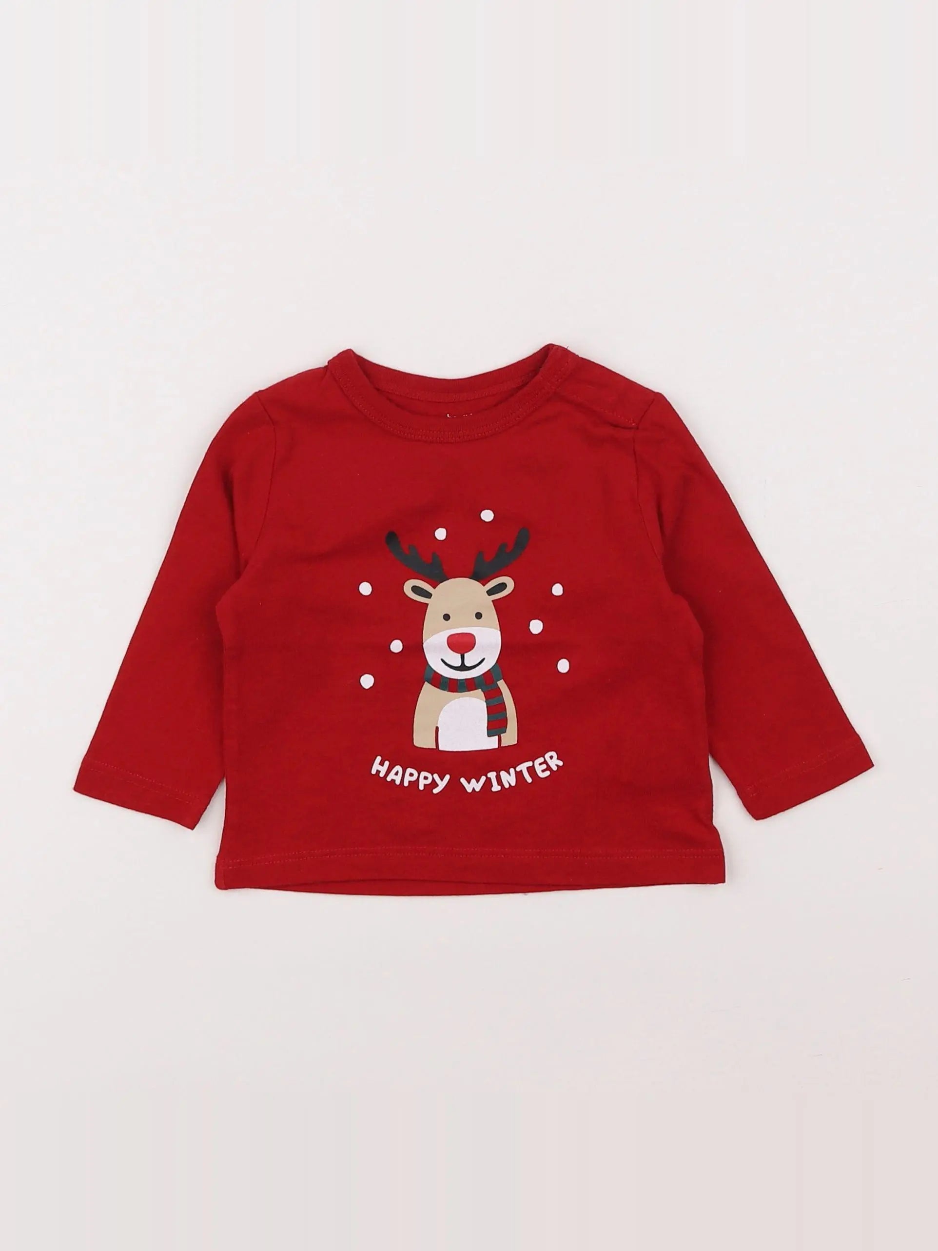 Boutchou - tee-shirt rouge - 6 mois