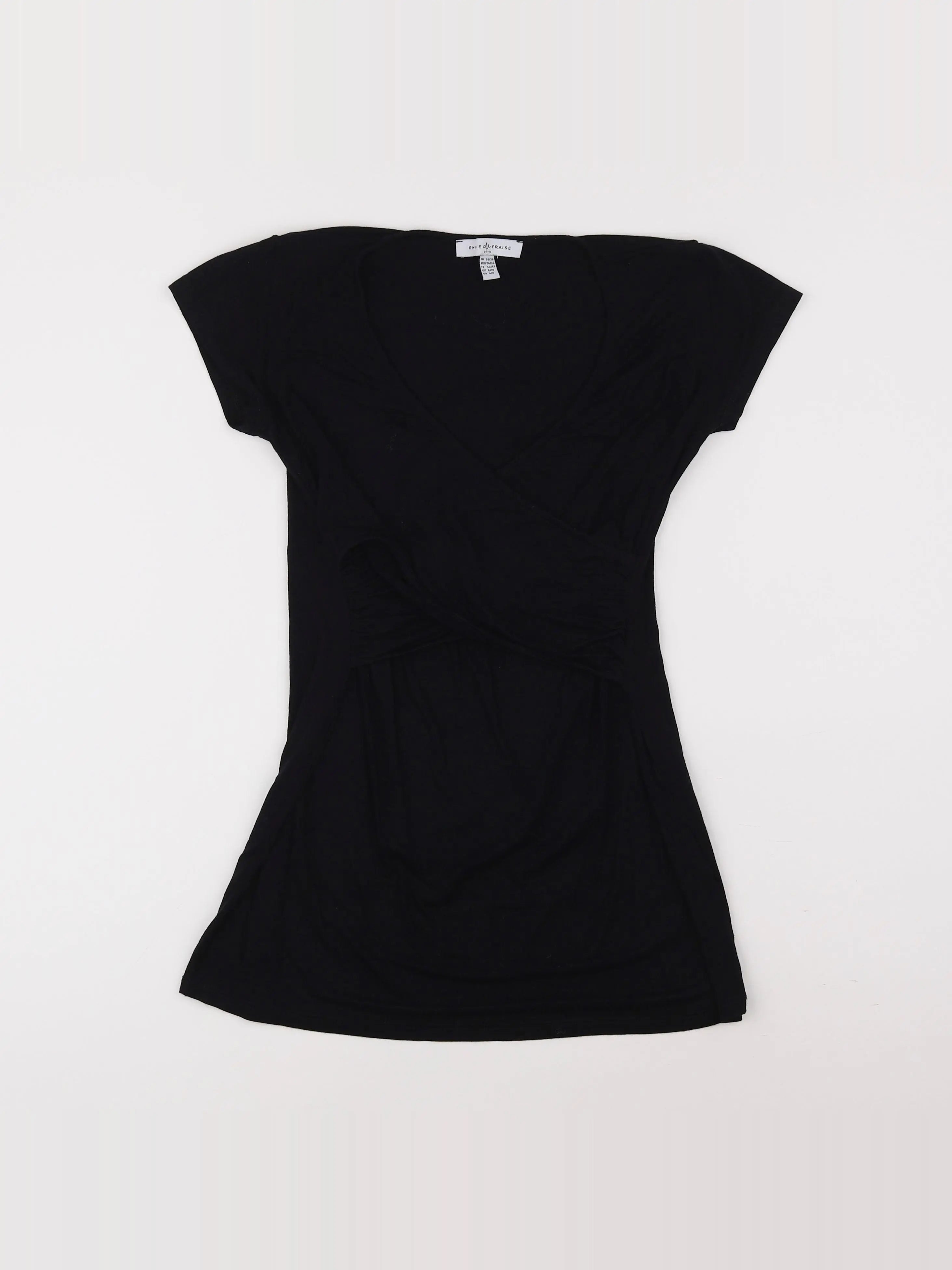 Envie de fraise - tee-shirt grossesse noir - 34 à 36