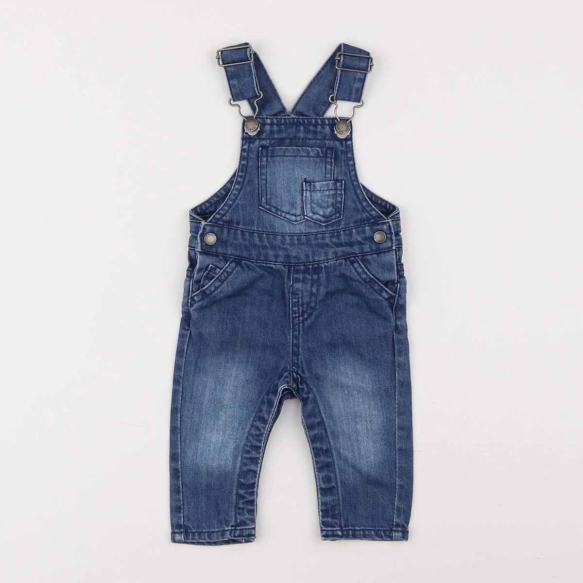 Vertbaudet - salopette bleu - 3 mois