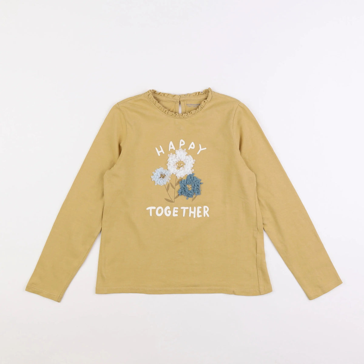 Vertbaudet - tee-shirt jaune - 8 ans