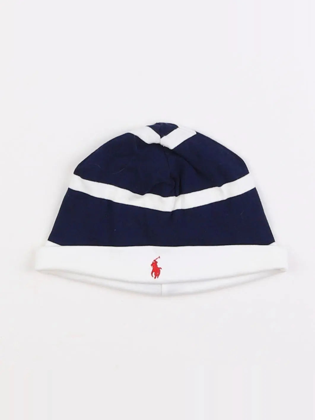 Ralph Lauren - bonnet bleu, blanc - 9 mois
