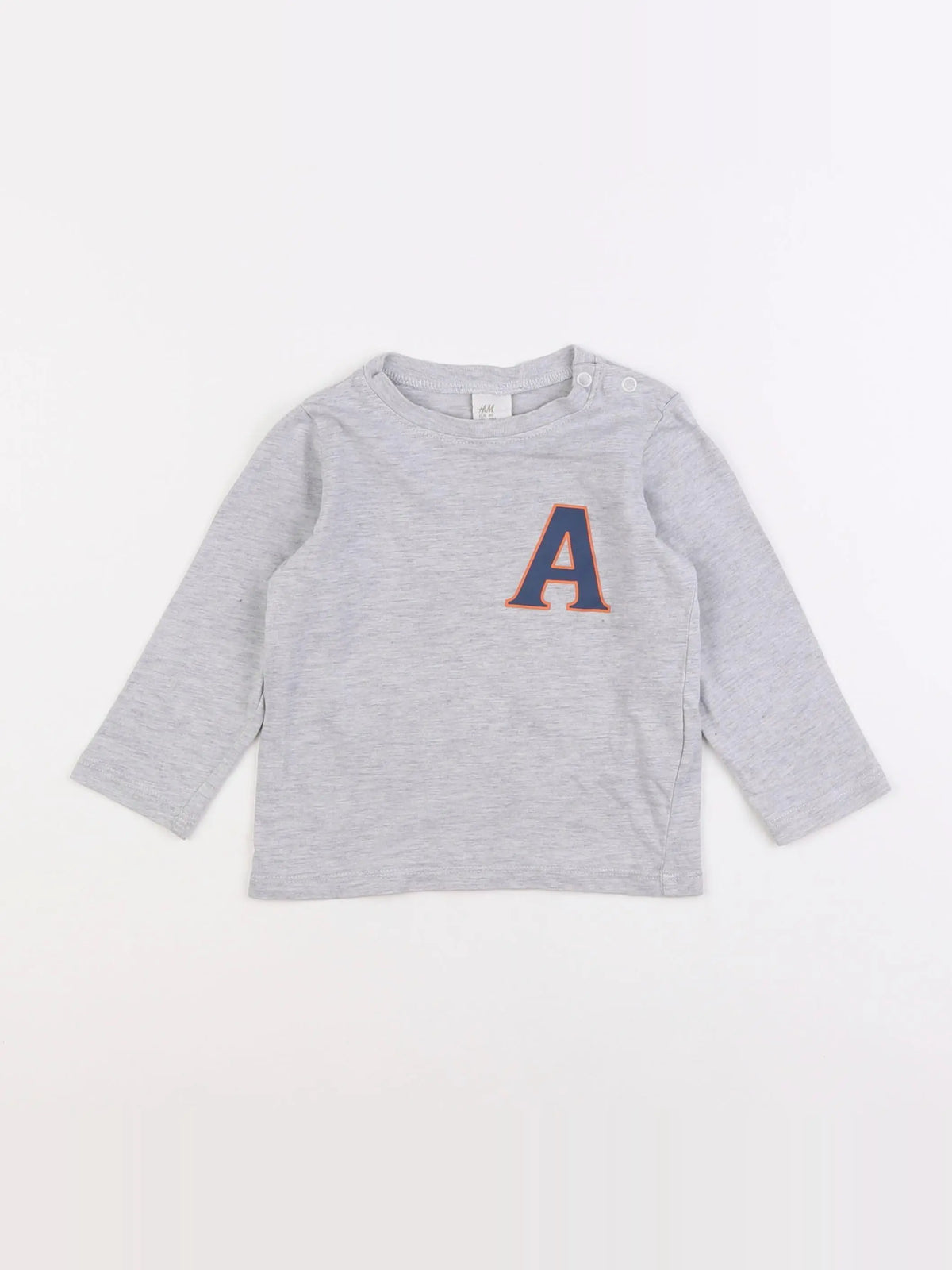 H&M - tee-shirt gris - 9/12 mois