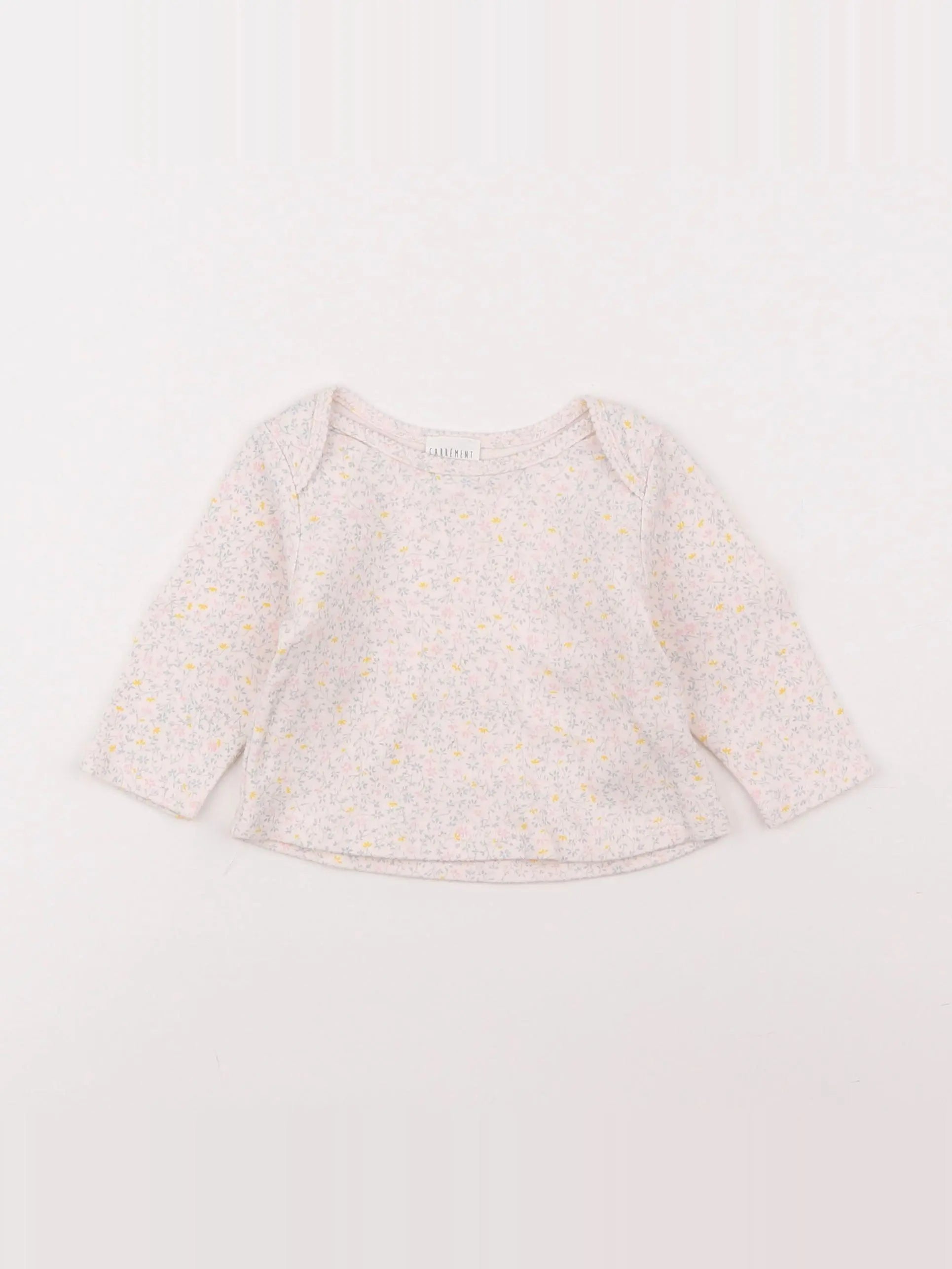 Carrément Beau - maillot de corps blanc, bleu - 3 mois