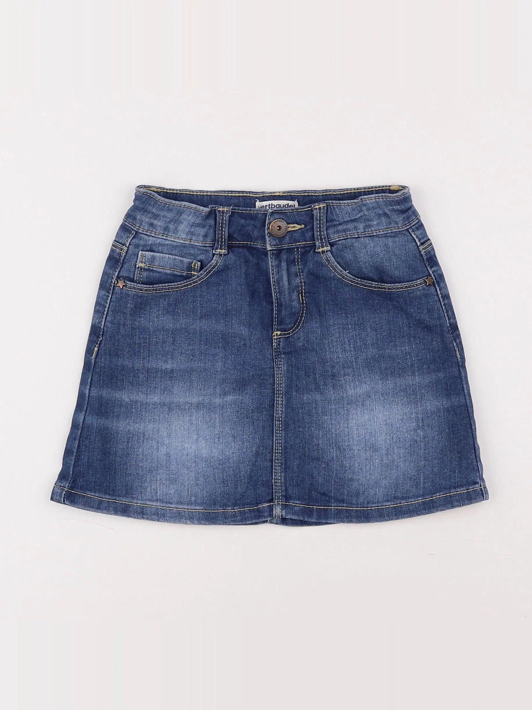 Vertbaudet - jupe bleu - 6 ans