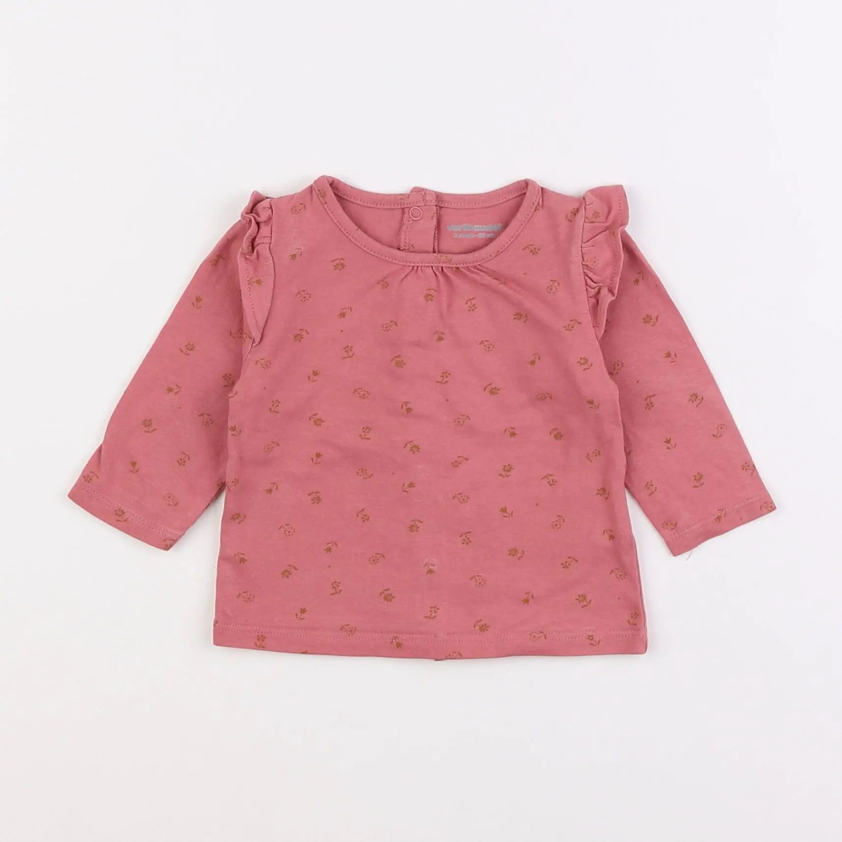 Vertbaudet - tee-shirt rose - 3 mois
