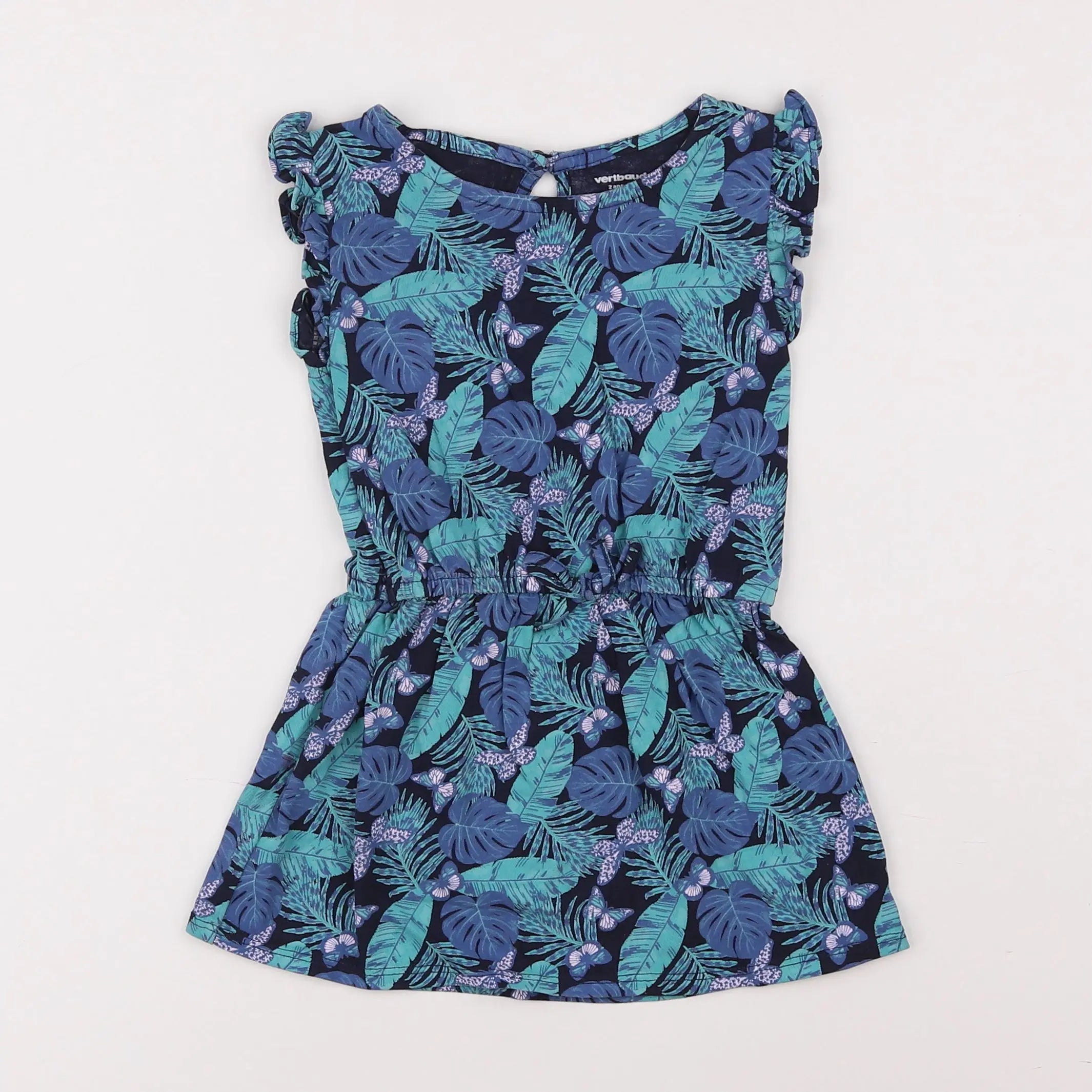 Vertbaudet - robe bleu - 2 ans