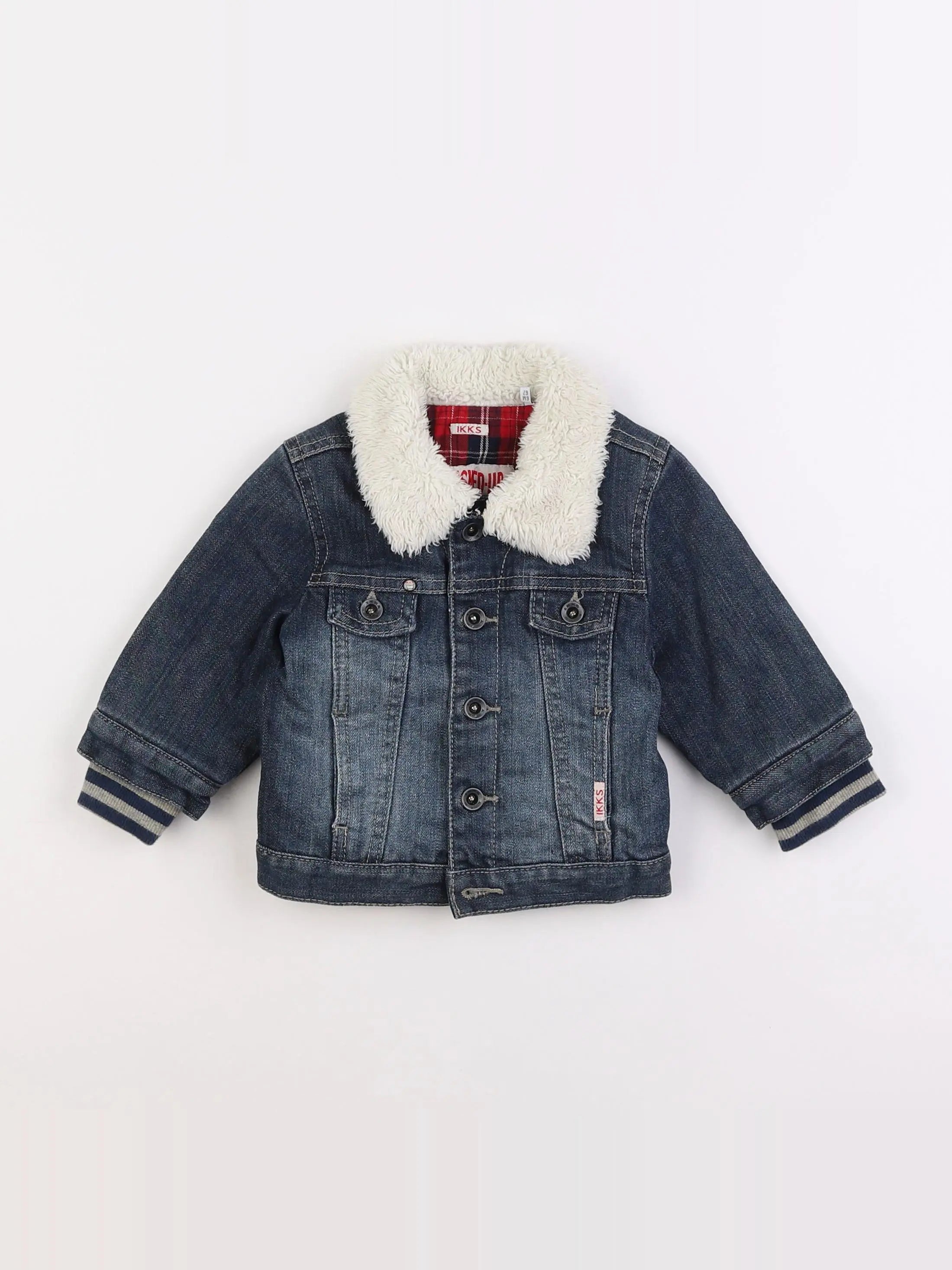 IKKS - veste bleu - 6 mois