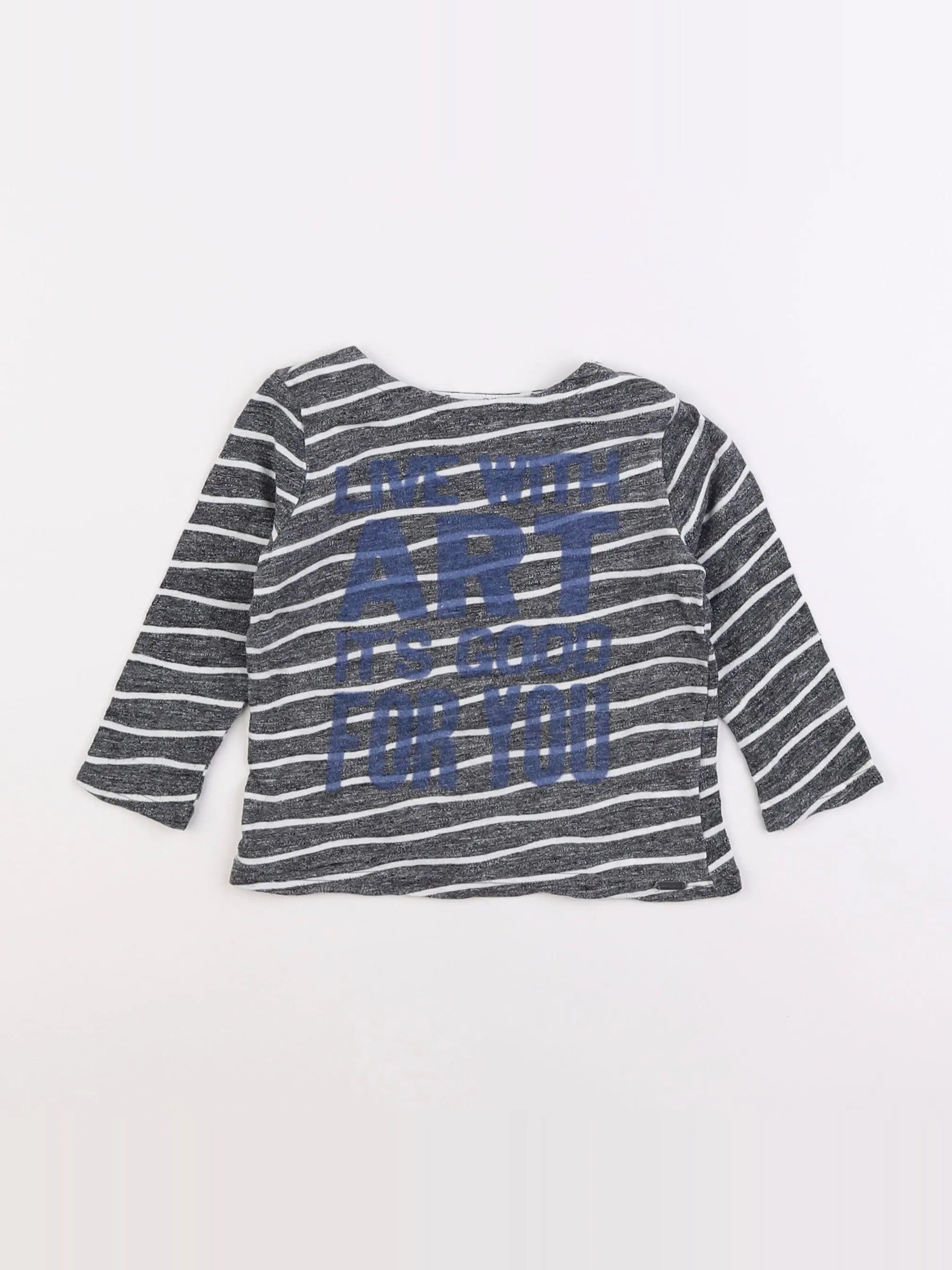 IKKS - tee-shirt gris - 18 mois