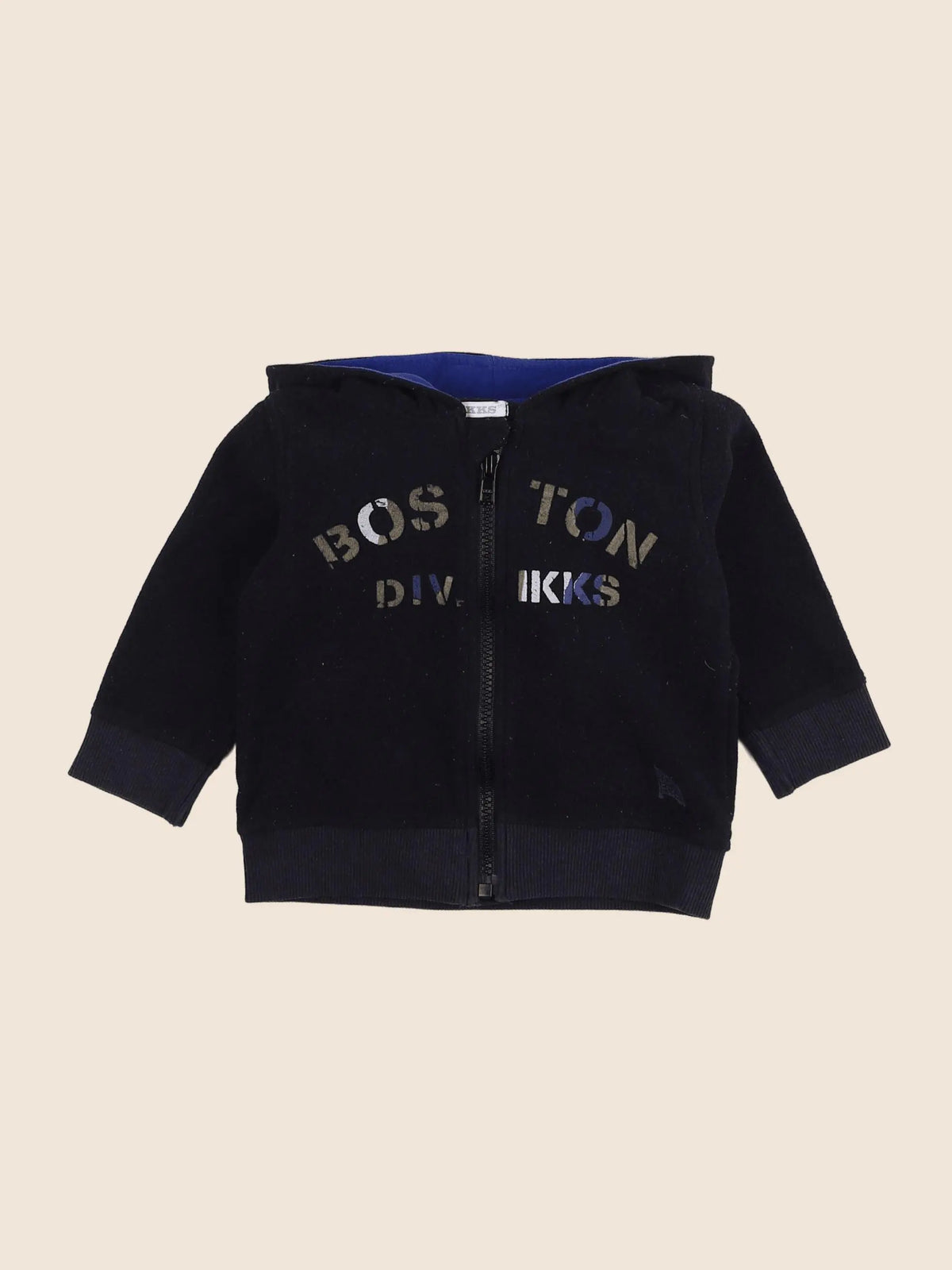 IKKS - sweat bleu - 12 mois