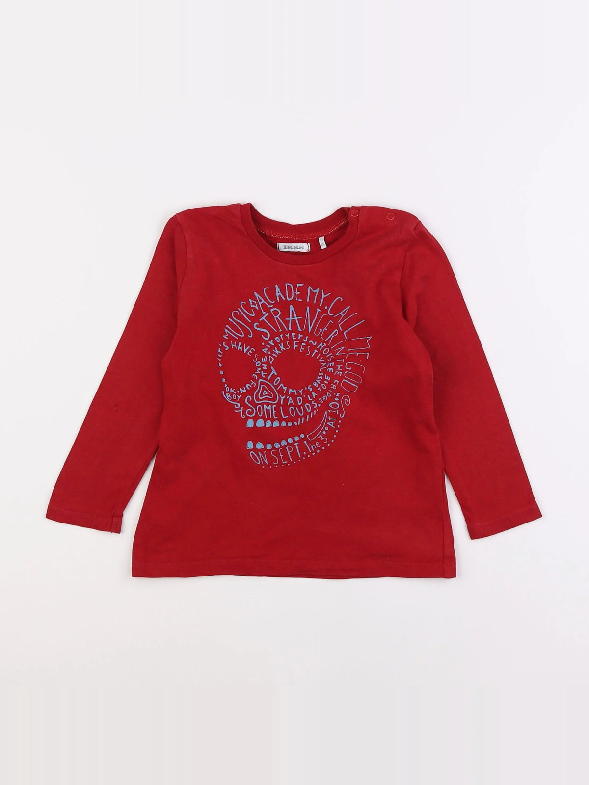 IKKS - tee-shirt rouge - 2 ans