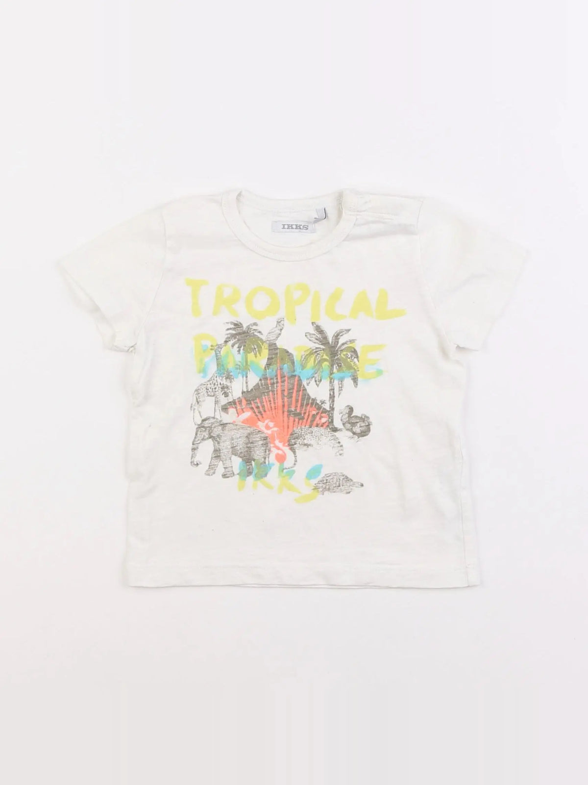 IKKS - tee-shirt blanc - 12 mois