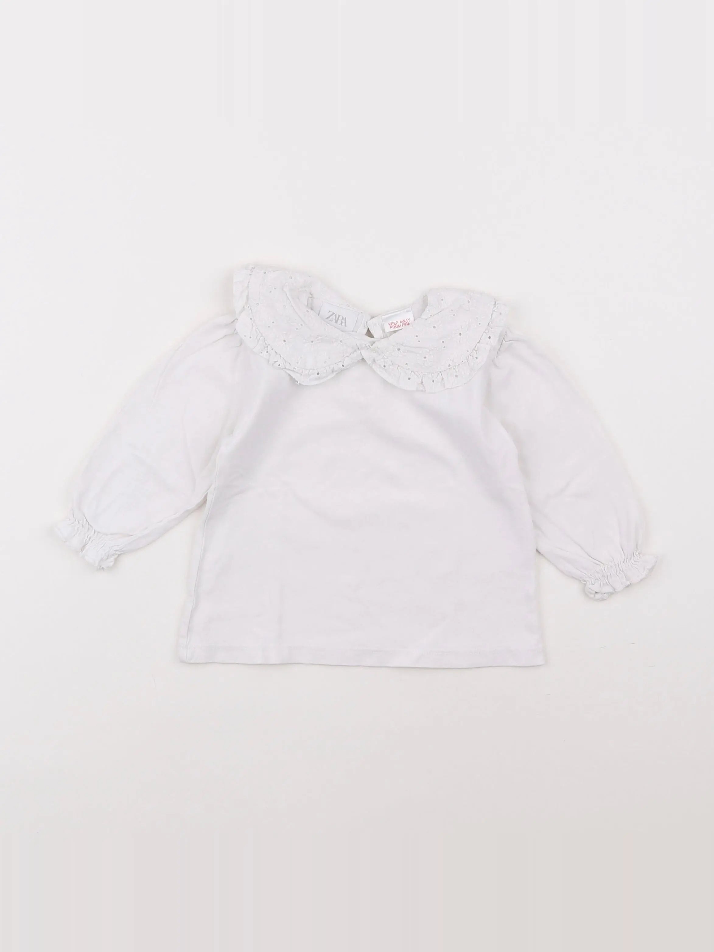 Zara - tee-shirt blanc - 9/12 mois