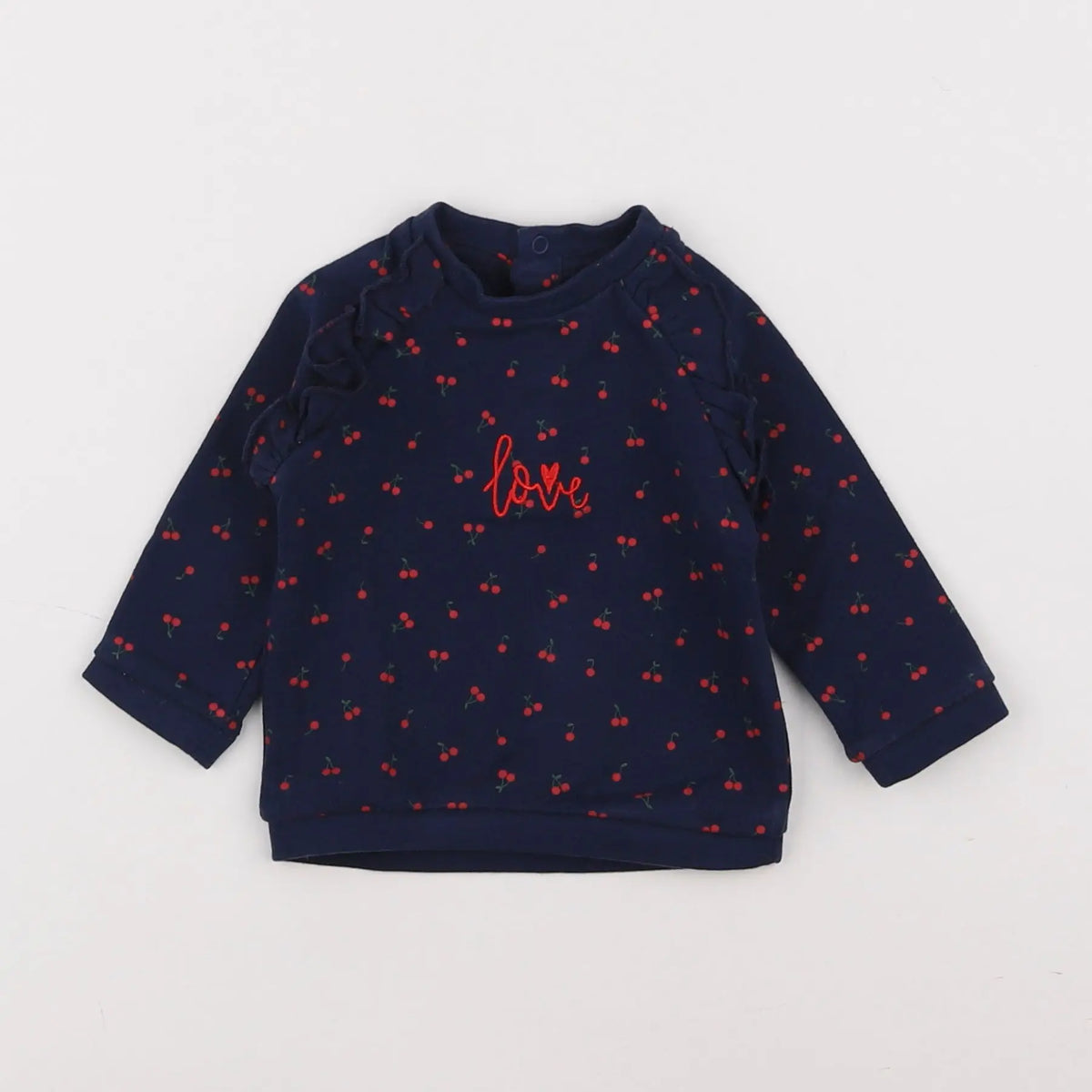 Vertbaudet - sweat bleu - 3 mois